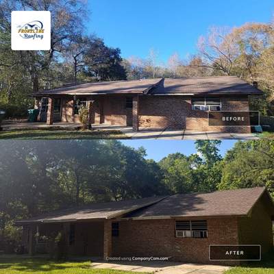 Full Residential Roof Replacement and Structural Repair in Long Beach using GAF HDZ BARKWOOD