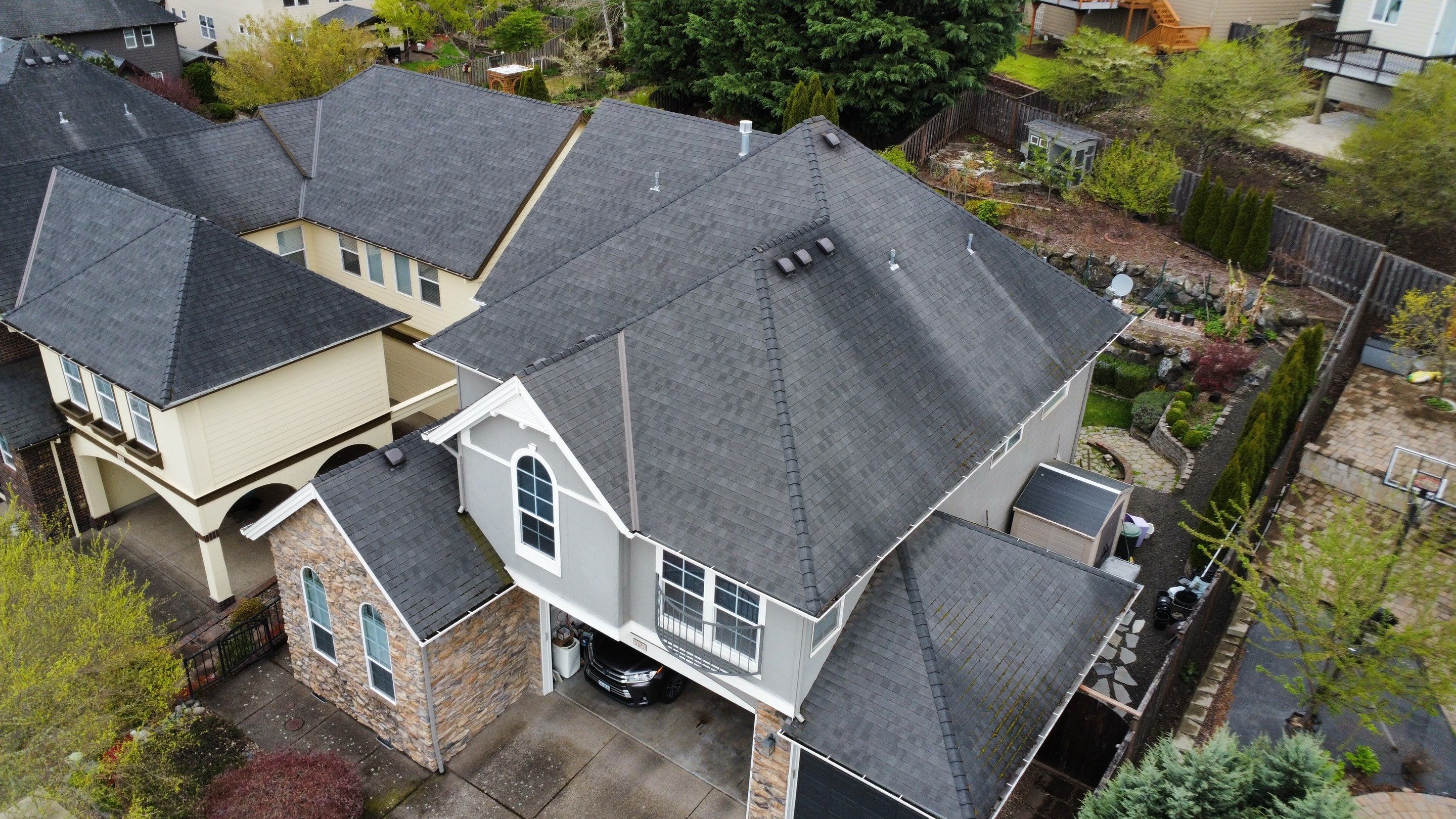 IKO Dynasty Granite Black by Orezona Building & Roofing Company, Inc.