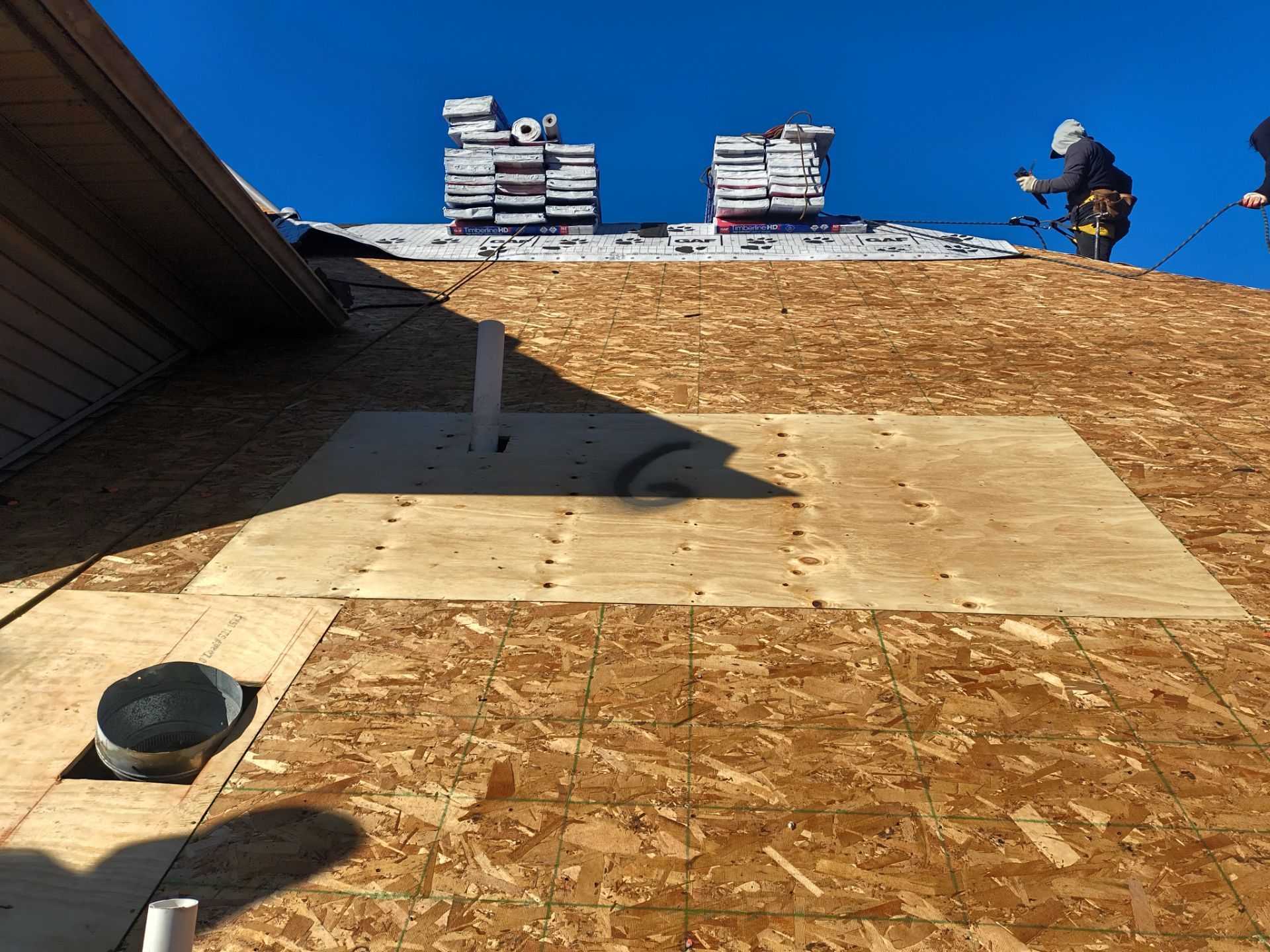 GAF SYSTEM INSTALL WEATHERED WOOD  by Teflon Roofing