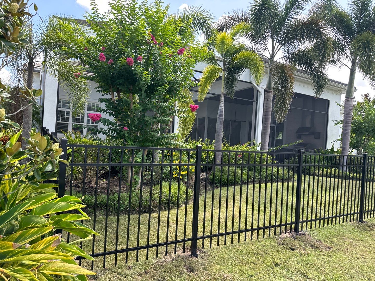 Aluminum Fence Installation using 3 Rail Aluminum Fence by Asap fence and gates, LLC