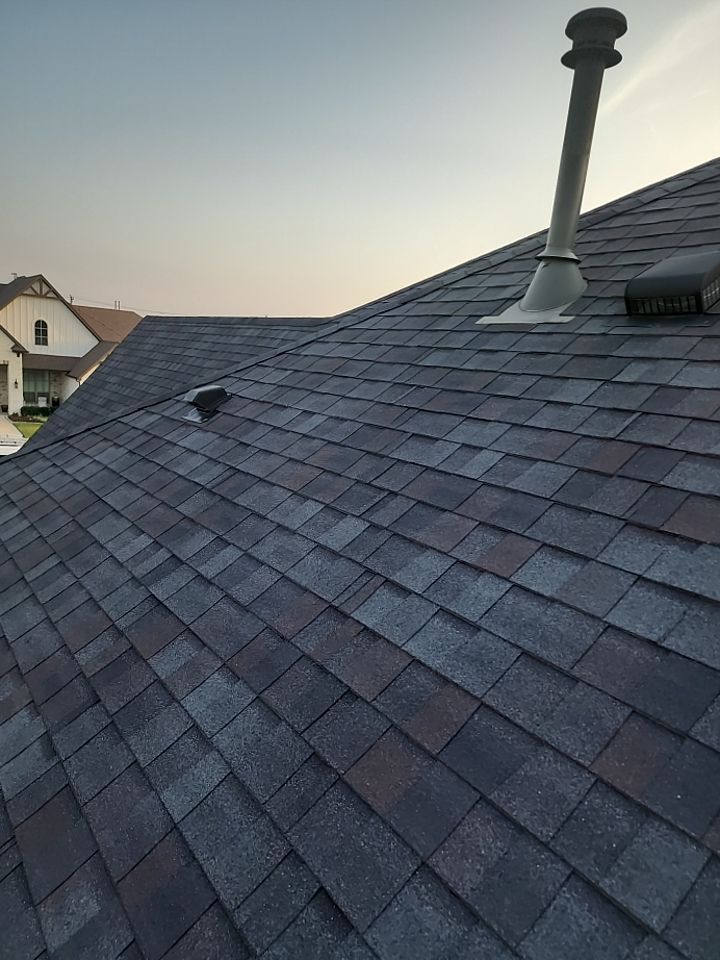 Insurance Claim Roof and Gutters using Certainteed Landmark Weathered Wood by Tex-Line Roofing