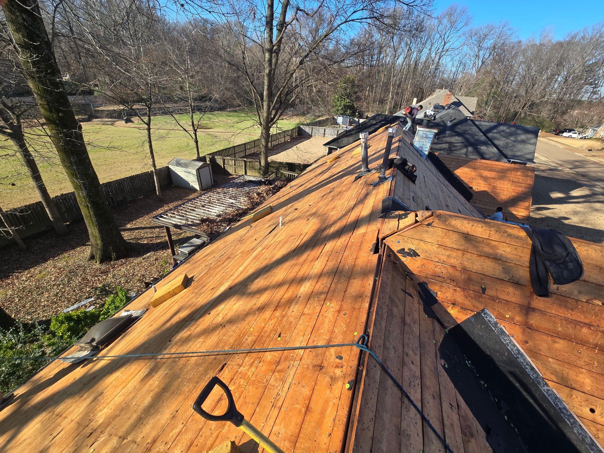 Asphalt Shingle Roof Replacement and Decking Repair in Bartlett by Revival Roofing Services