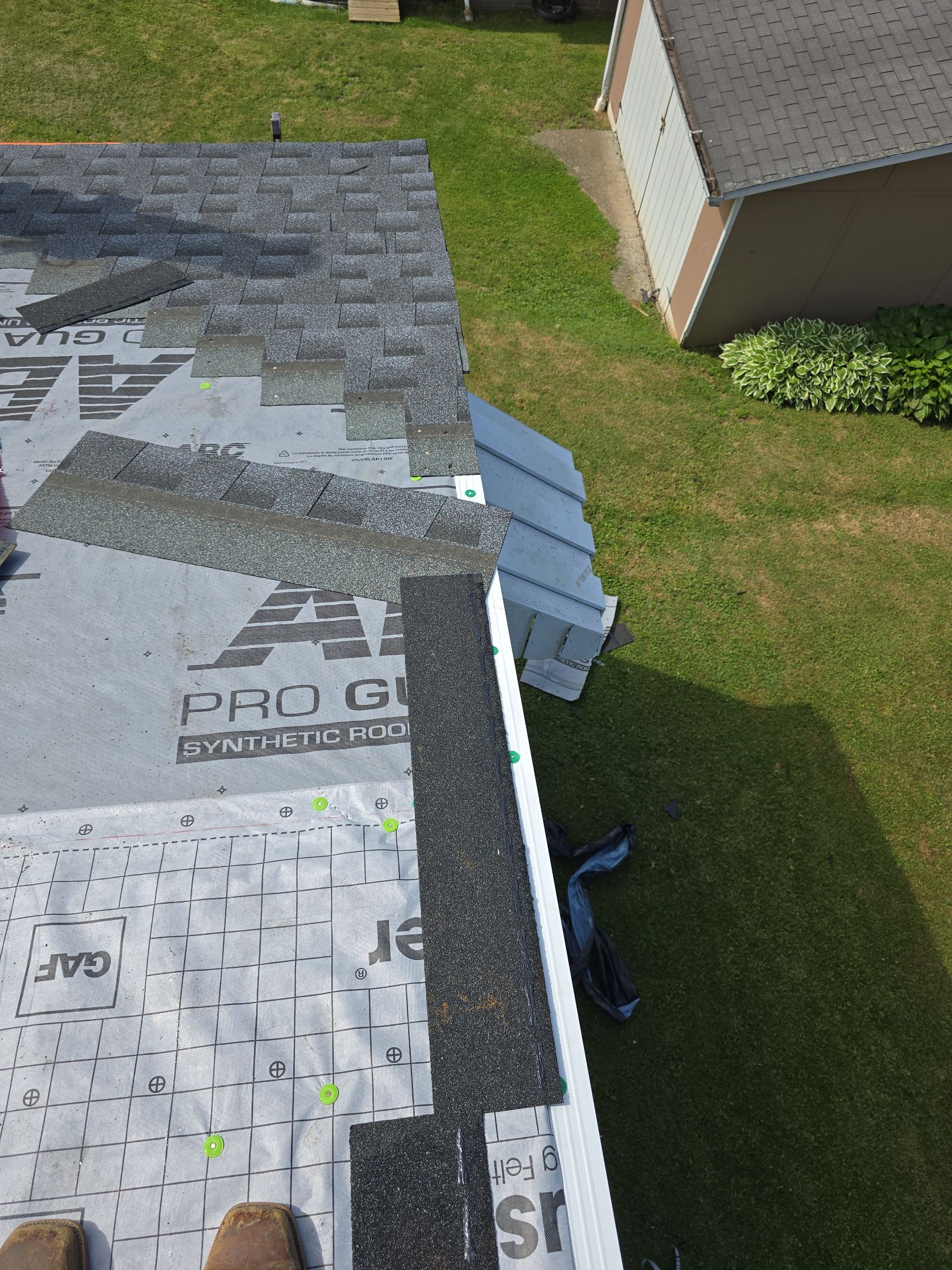 Residential Roofing Installation using GAF Timberline HDZ Pewter Gray by Rainstoppers Roofing