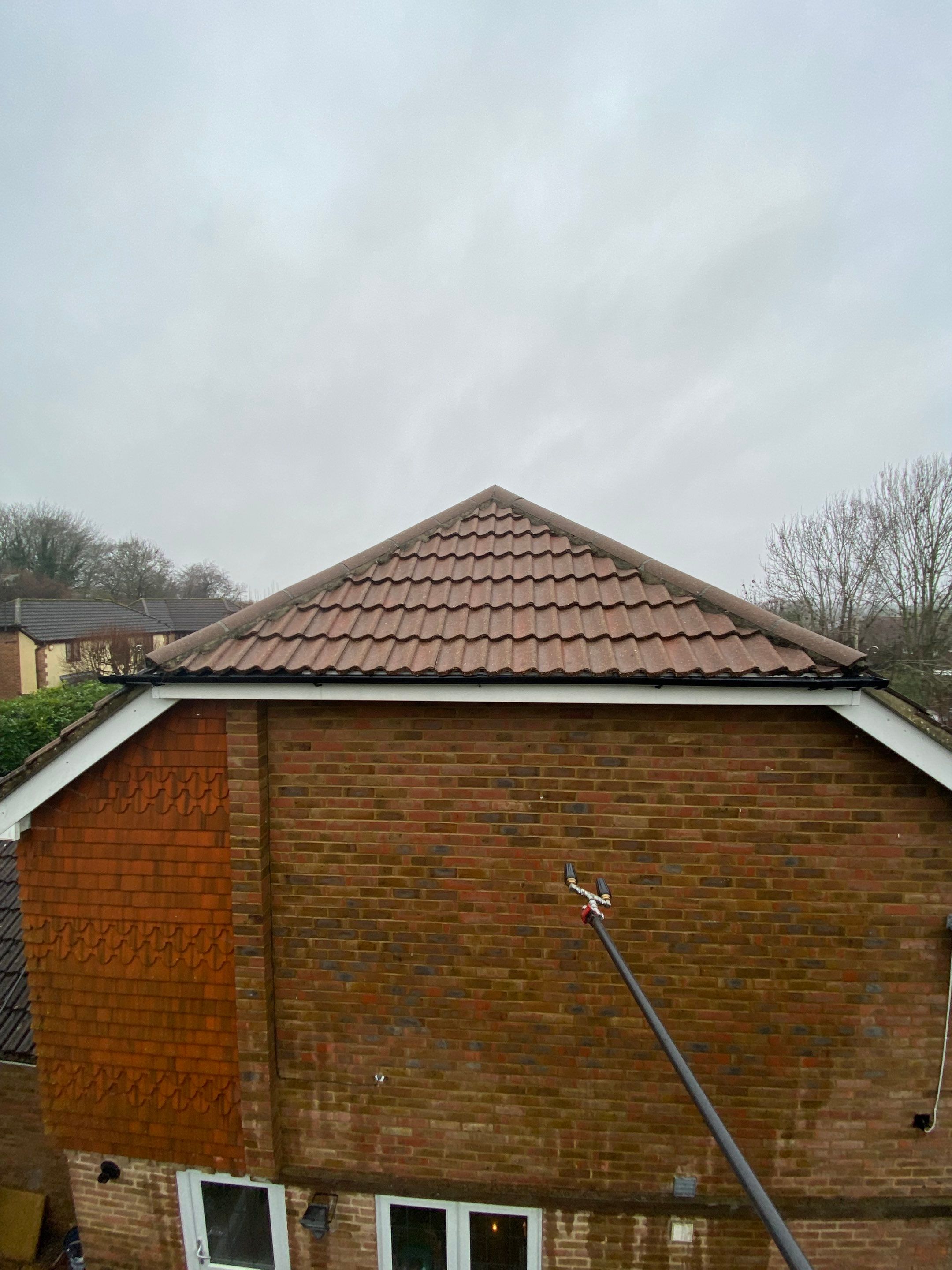 Roof and Patio Cleaning using Honda 15lpm Low Pressure Washing Machine by Ges Exterior Cleaning ltd