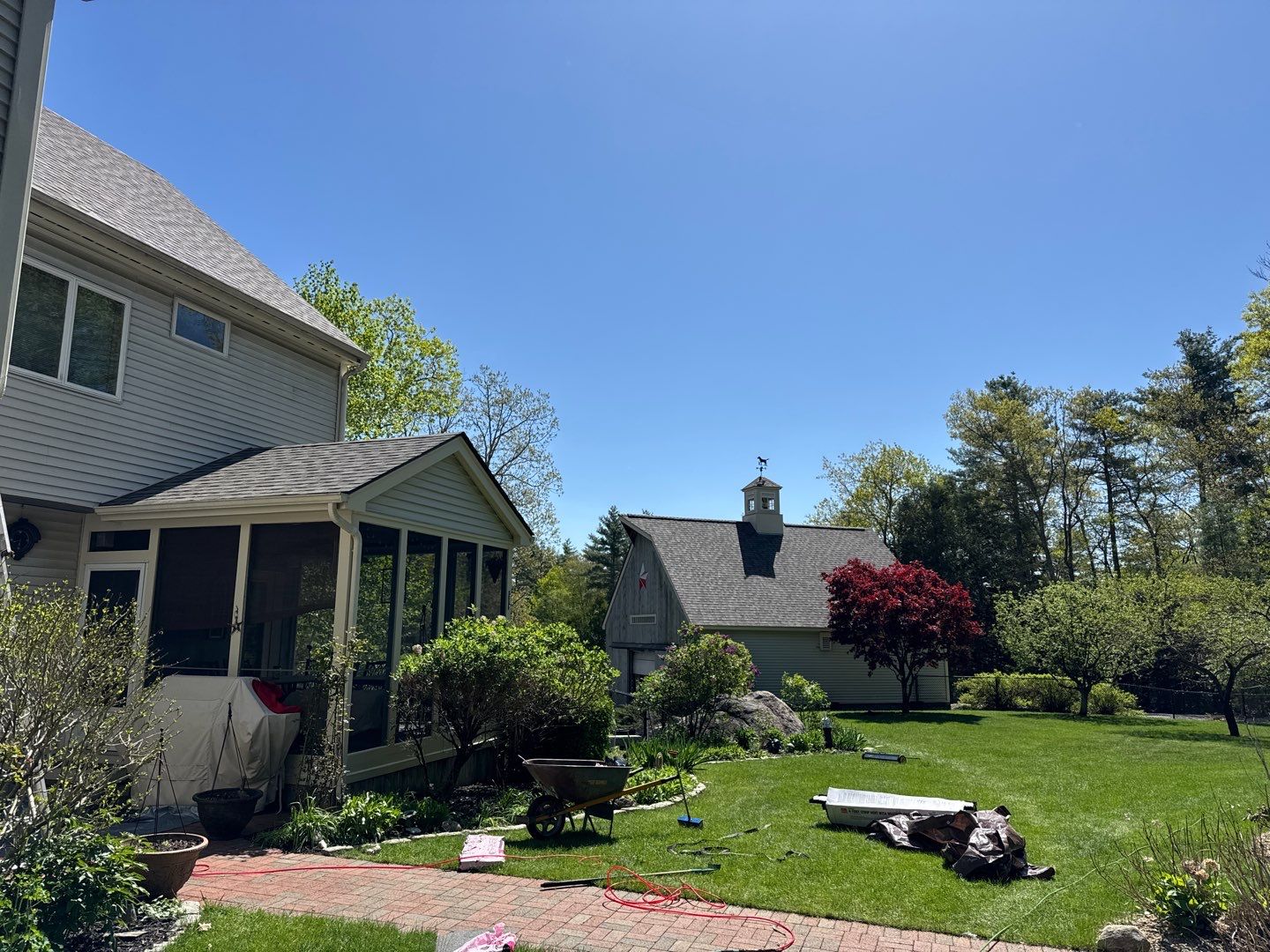 Veterans Helping Veterans – Full Roof Transformation with Owens Corning Driftwood! by Sensible Home Solutions