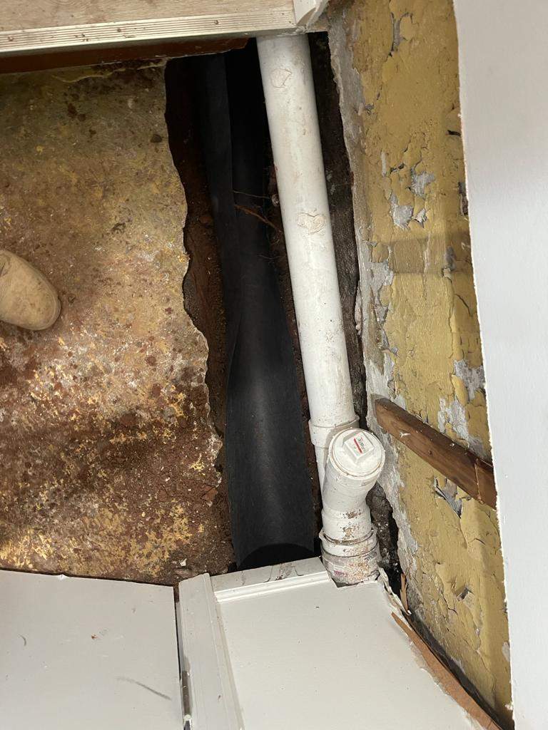 Interior French Drain Job in Lyndhurst, NJ by Pure Service Pro, LLC 