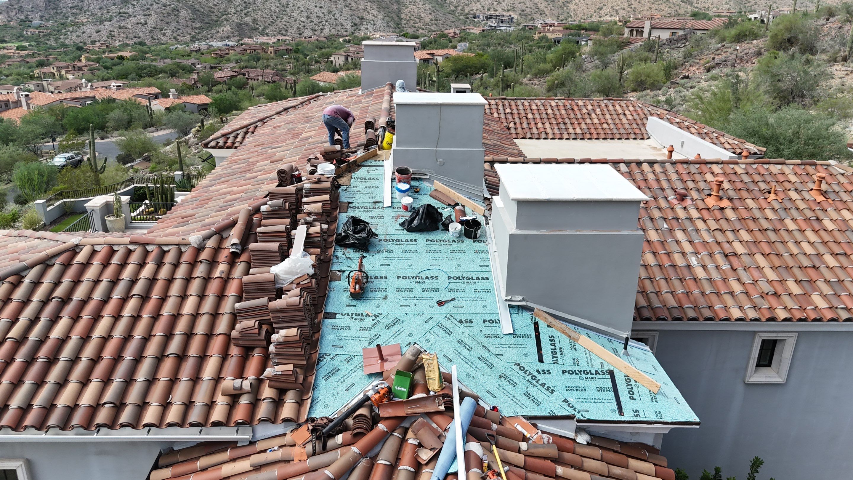 Project in Silver Leaf, Scottsdale AZ by Saint Roofing