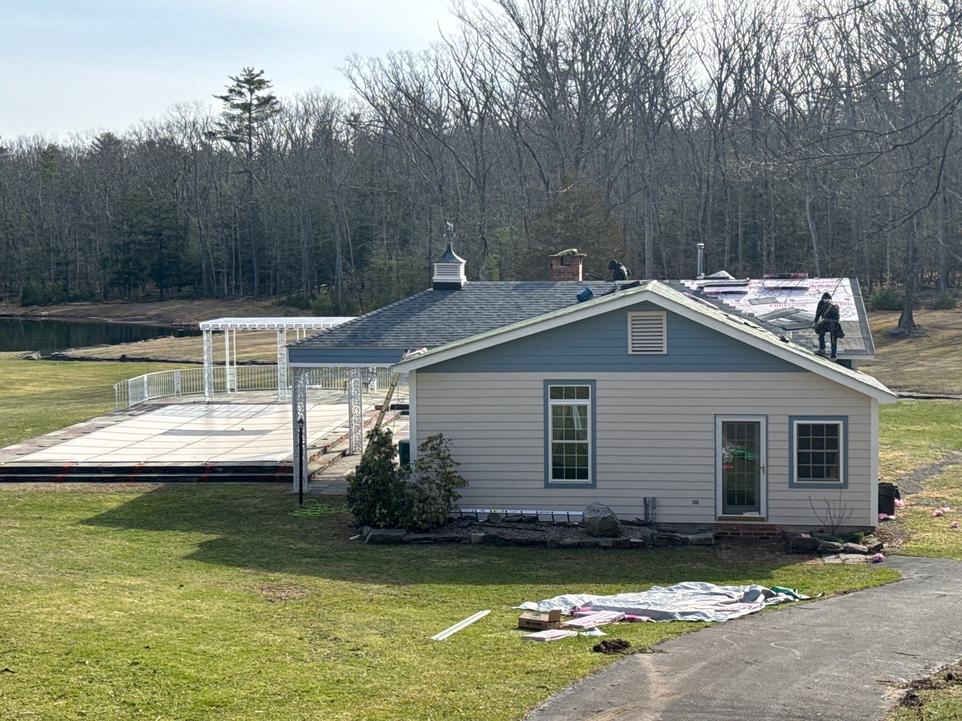 New roof in Kingston- Woodstock NY  by roberts roofing