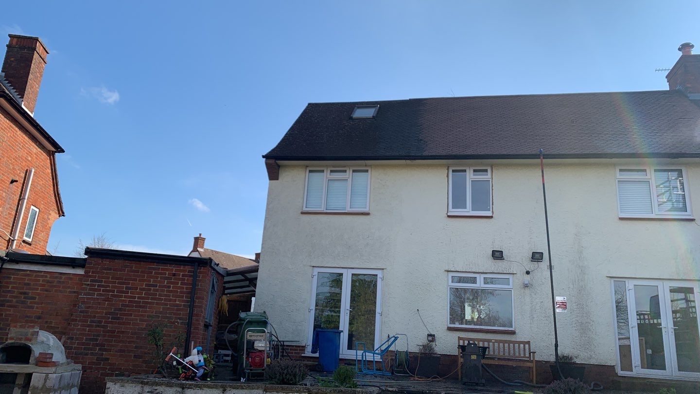 Roof - Driveway - Patio Clean using Honda 15lpm Low Pressure Washing Machine by Ges Exterior Cleaning ltd