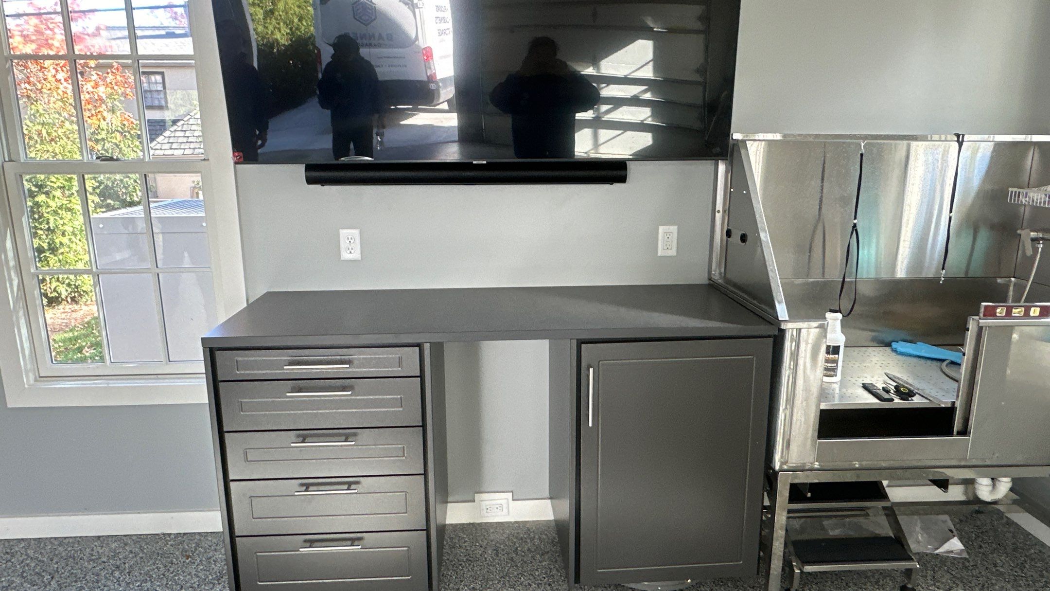 Kurt E let us take care of his custom cabinet needs by Banner Garage