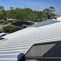 24ga 1.5" Mechanical Seam Regal White  by Total Roofing System The Metal Roof Experts
