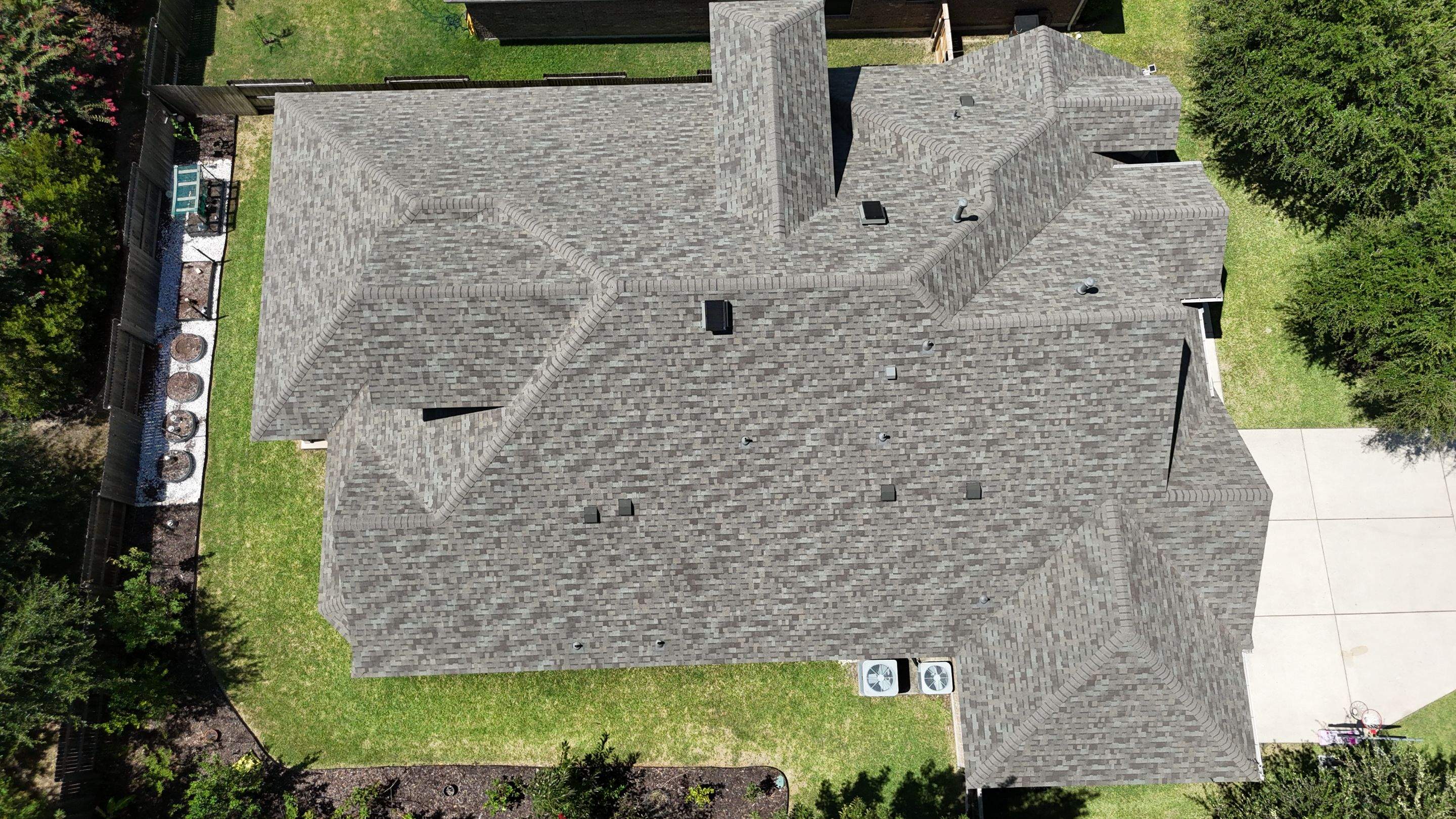 Residential Asphalt Shingle Roof Replacement and Solar Fan Installation by RoofsOnly.com