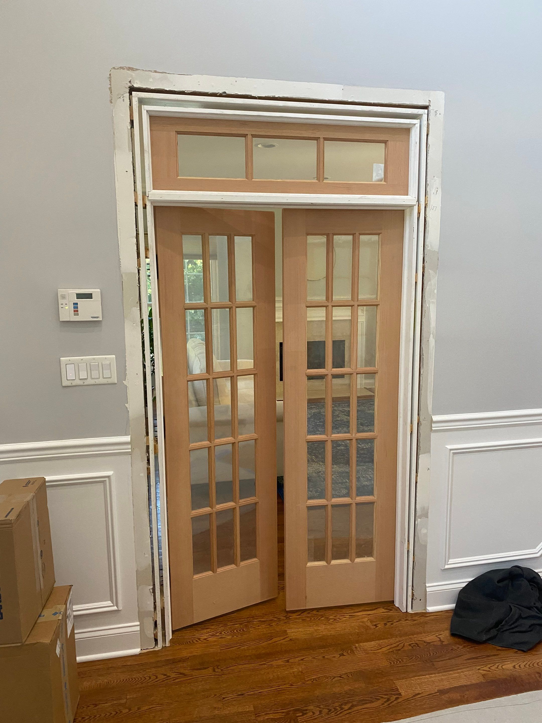 Door Installation using Wood by Home Concepts Construction