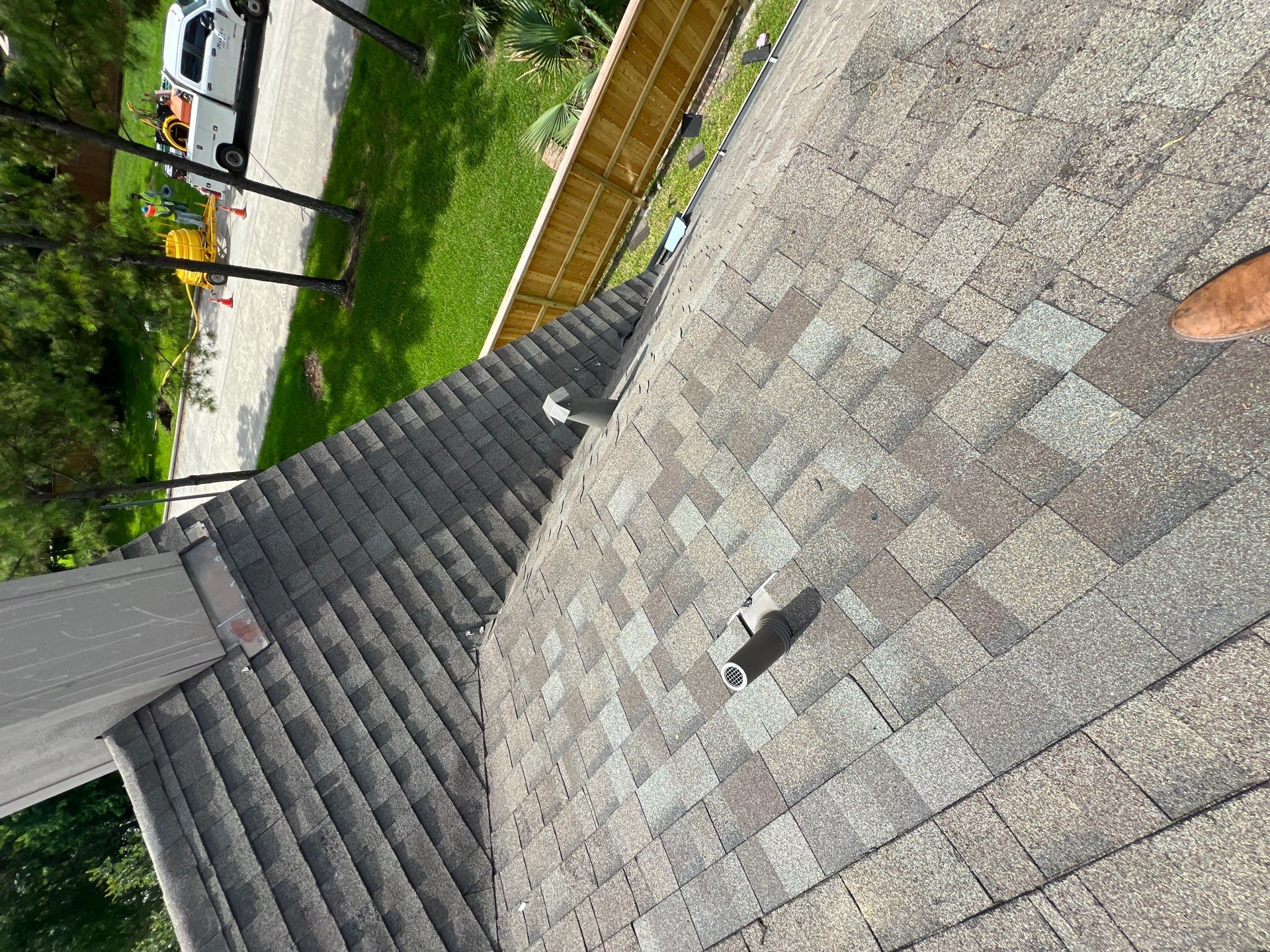 Hail Damage using Owen's Corning Duration (Lifetime) Shingles by Roof Repair Company