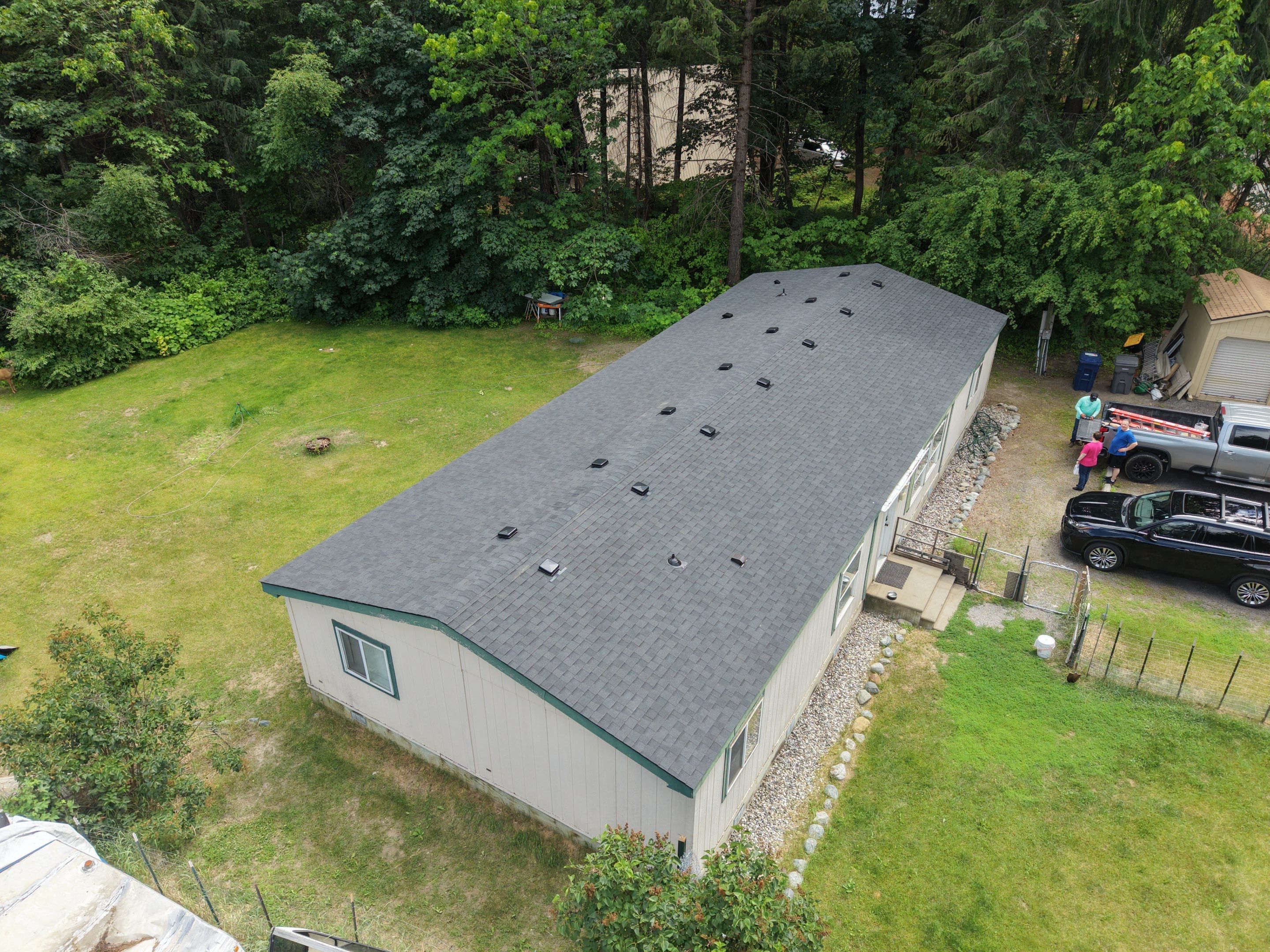 Peshastin Manufactured Home Roof Replacement with CertainTeed Landmark Shingles Hansel Ln Peshastin, WA 98847  The Denali System - Certainteed Landmark® Shingle - Moire Black  by Alpine Roofing