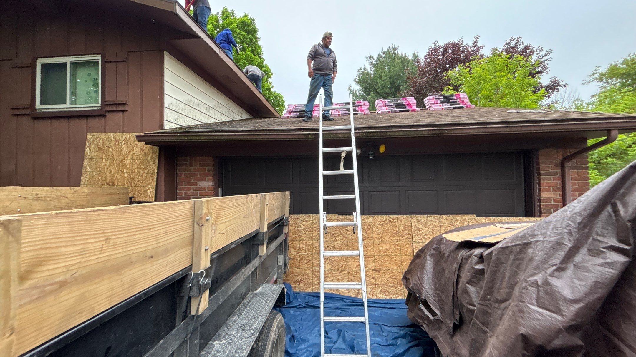 Roof Replacement using Owens Corning Teak by 180 Contractors