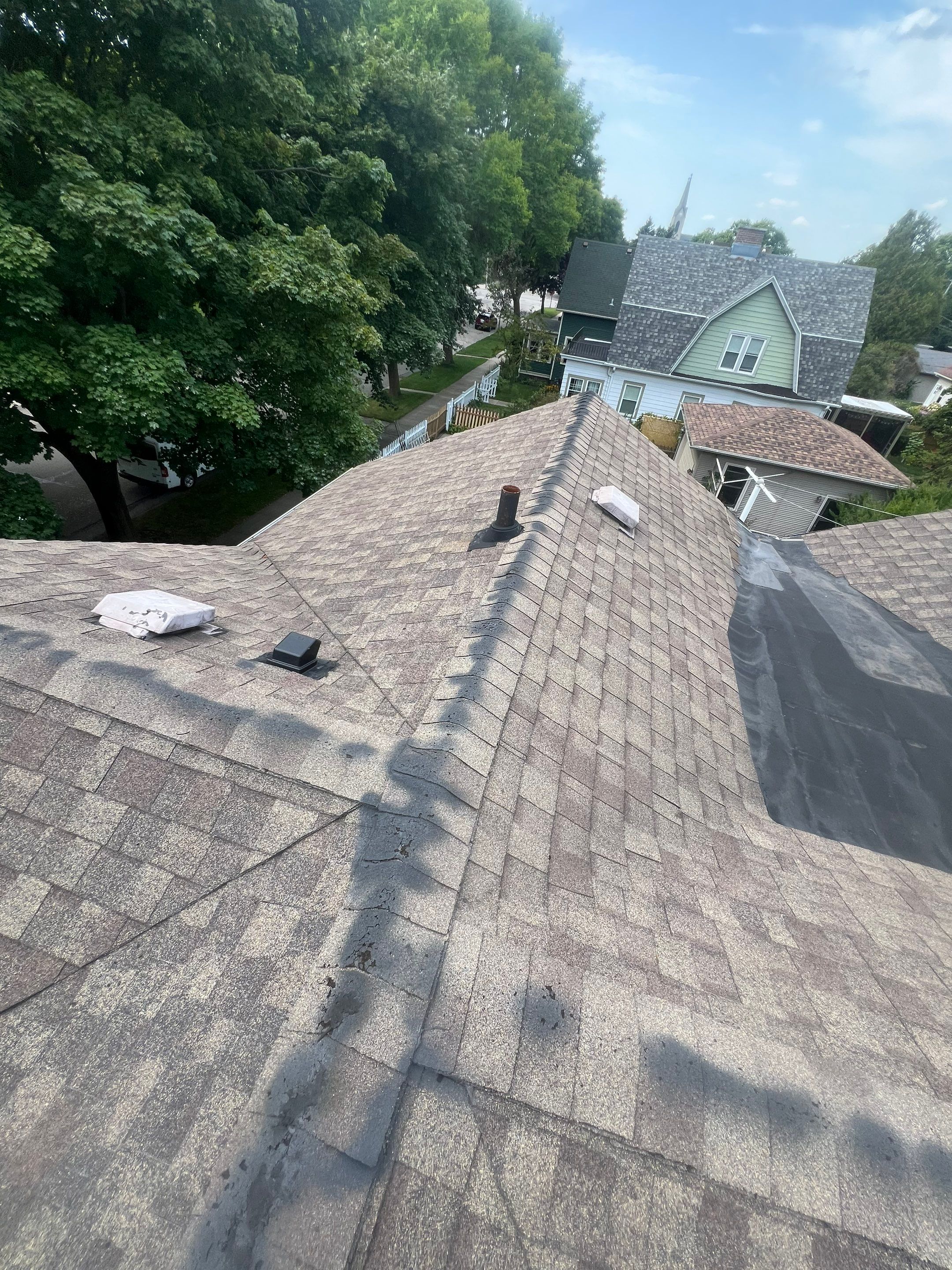 Residential Roofing Installation using GAF HDZ shingles by Gellings Roofing and Siding LLC