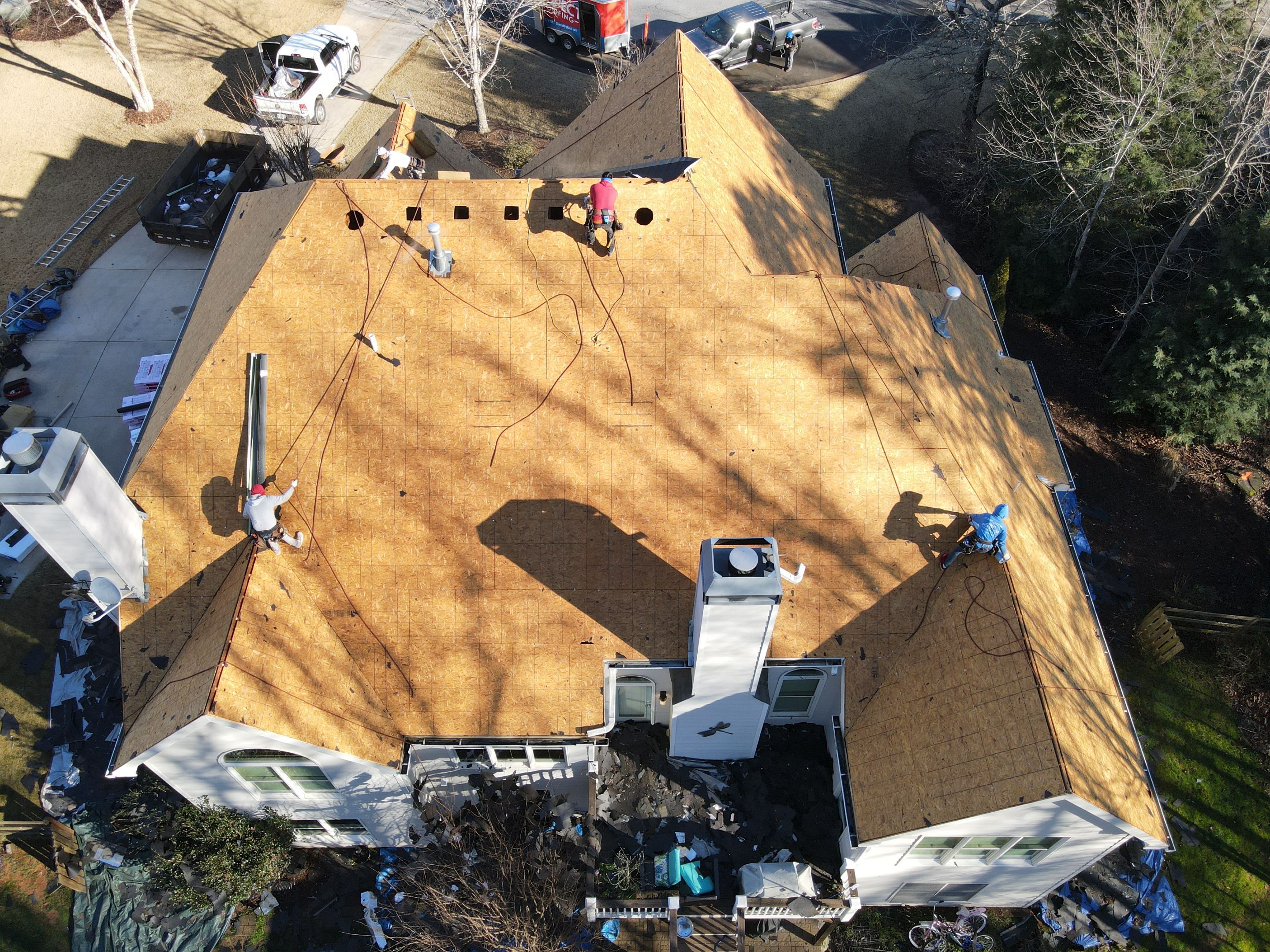 Residential Roofing Installation using Owens Corning by Inspector Roofing and Restoration