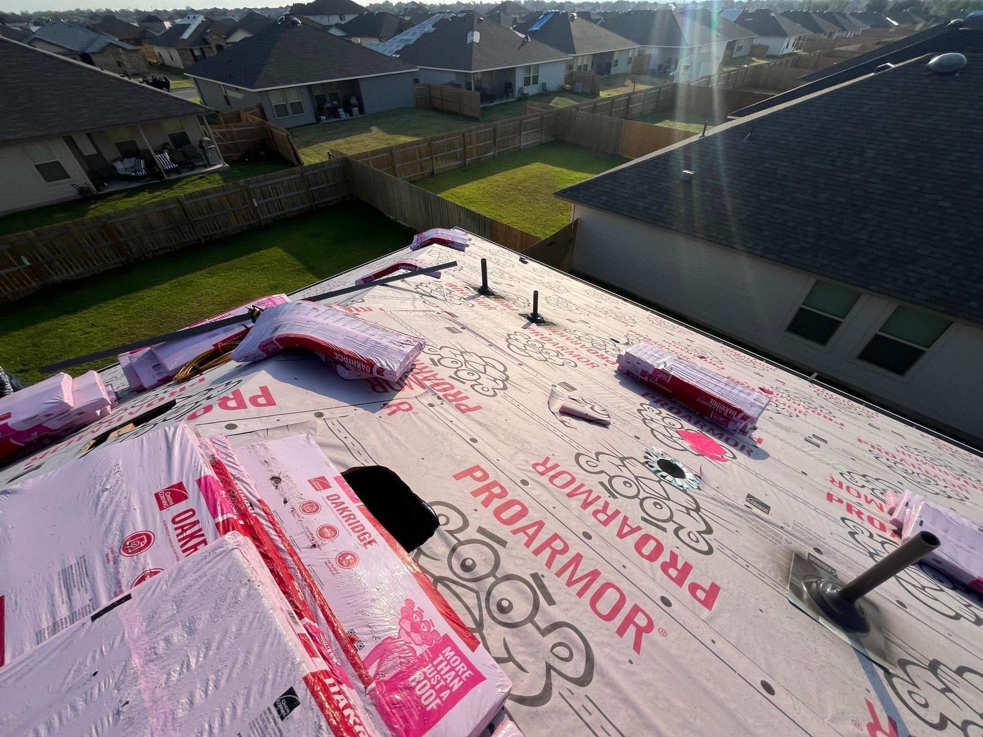 Residential Roofing Installation using Owens Corning Oakridge by Kstylez Roofing & Construction