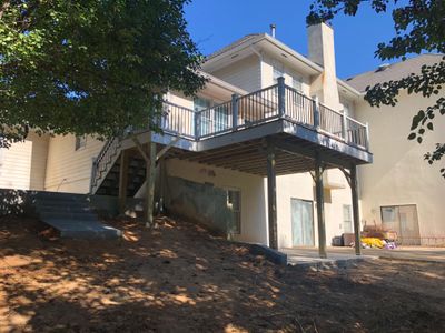 Elevated Composite Deck and Concrete Patio Installation in Atlanta