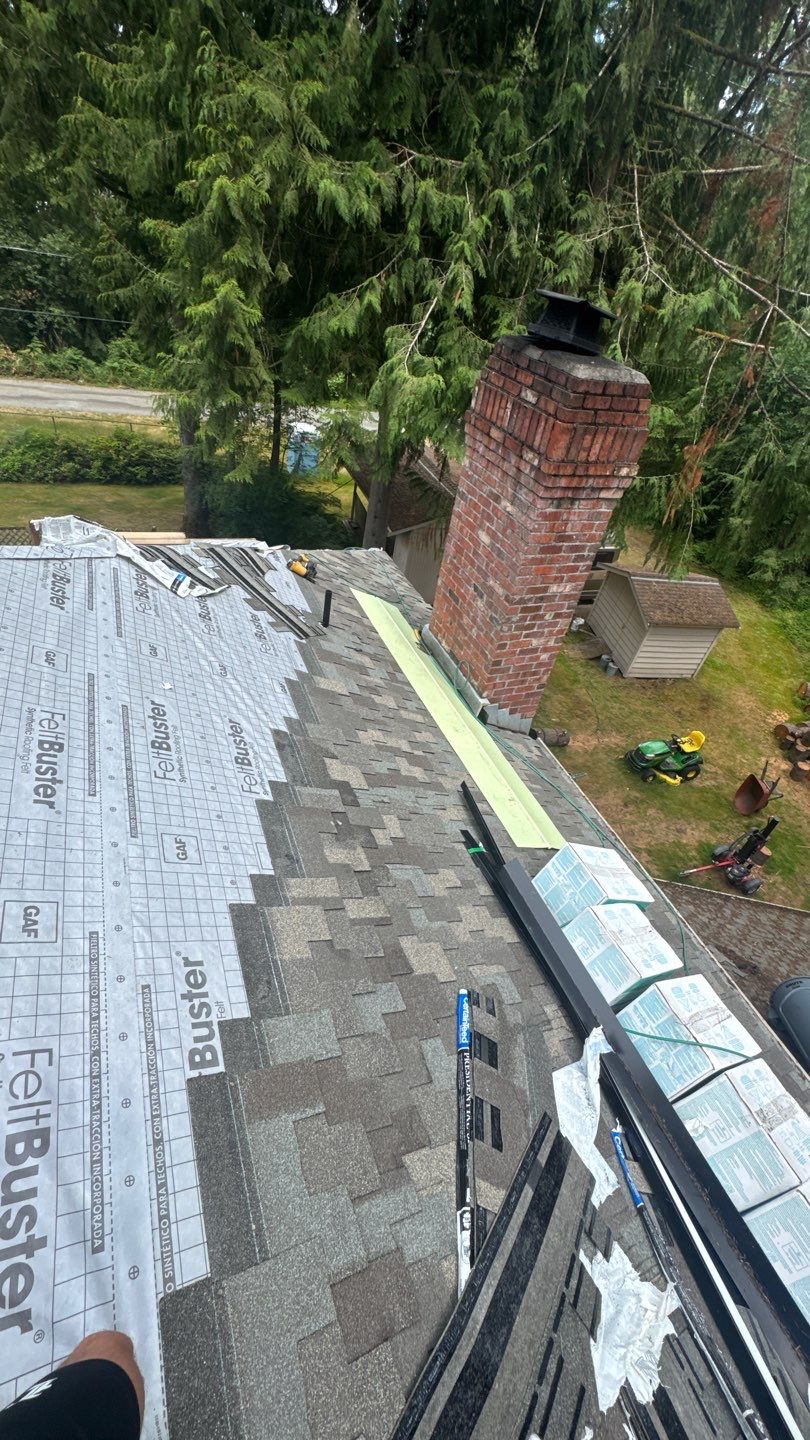 Residential Roofing Installation using GAF HDZ Shingles by Roofing Formula LLC