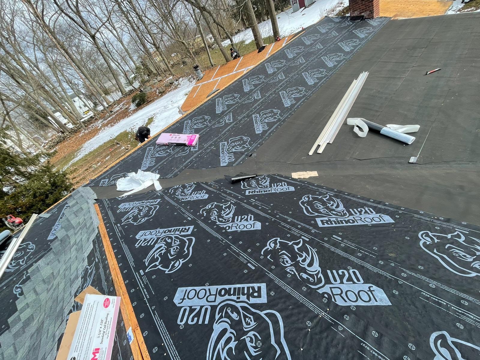 Residential Roofing Installation using Owens Corning Duration Estate Gray by A Plus Exterior