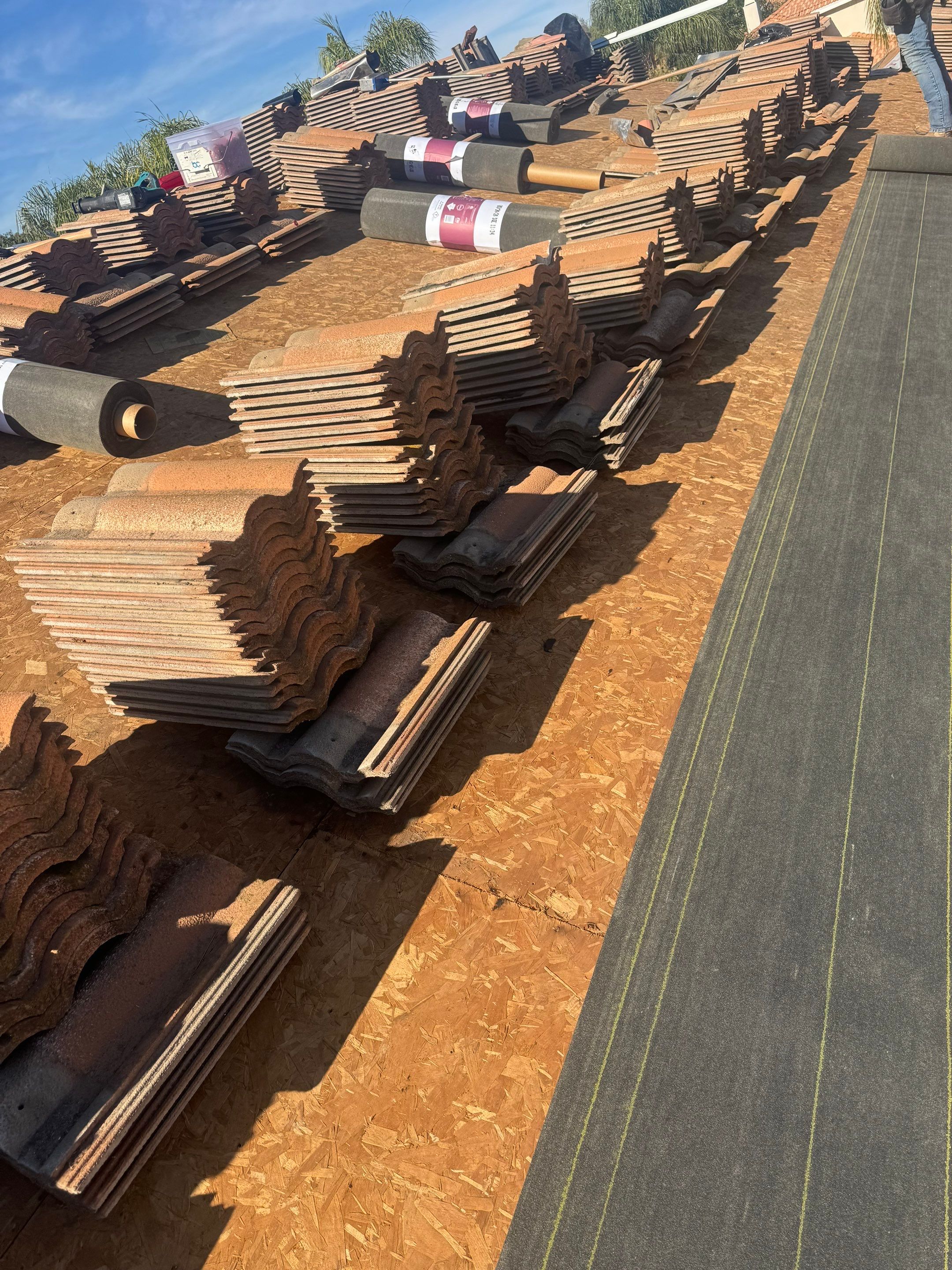 Murrieta Tile Roof Lift & Lay with Underlayment and Skylight Replacement by Zenith Roofing Services