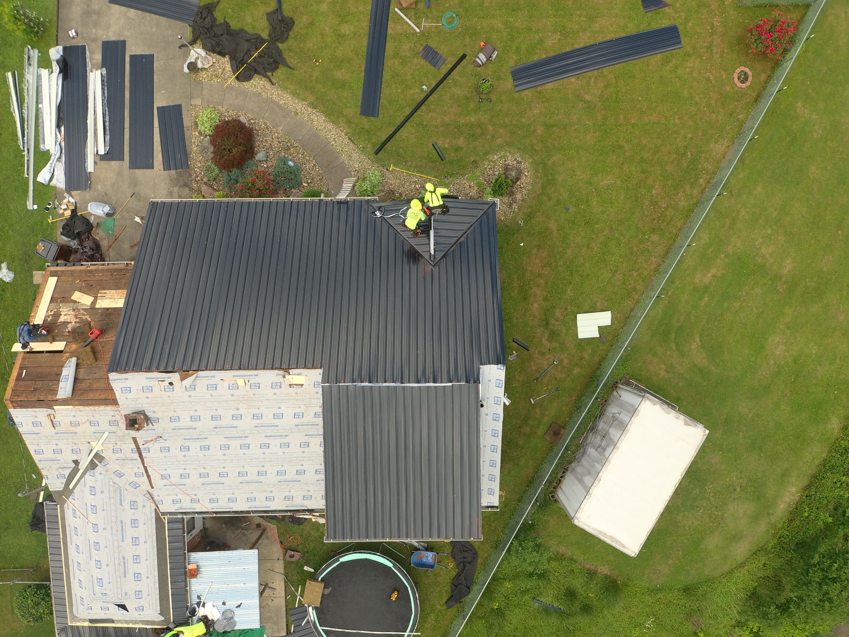 Residential Roofing Installation using Metal by Mr. Roofer