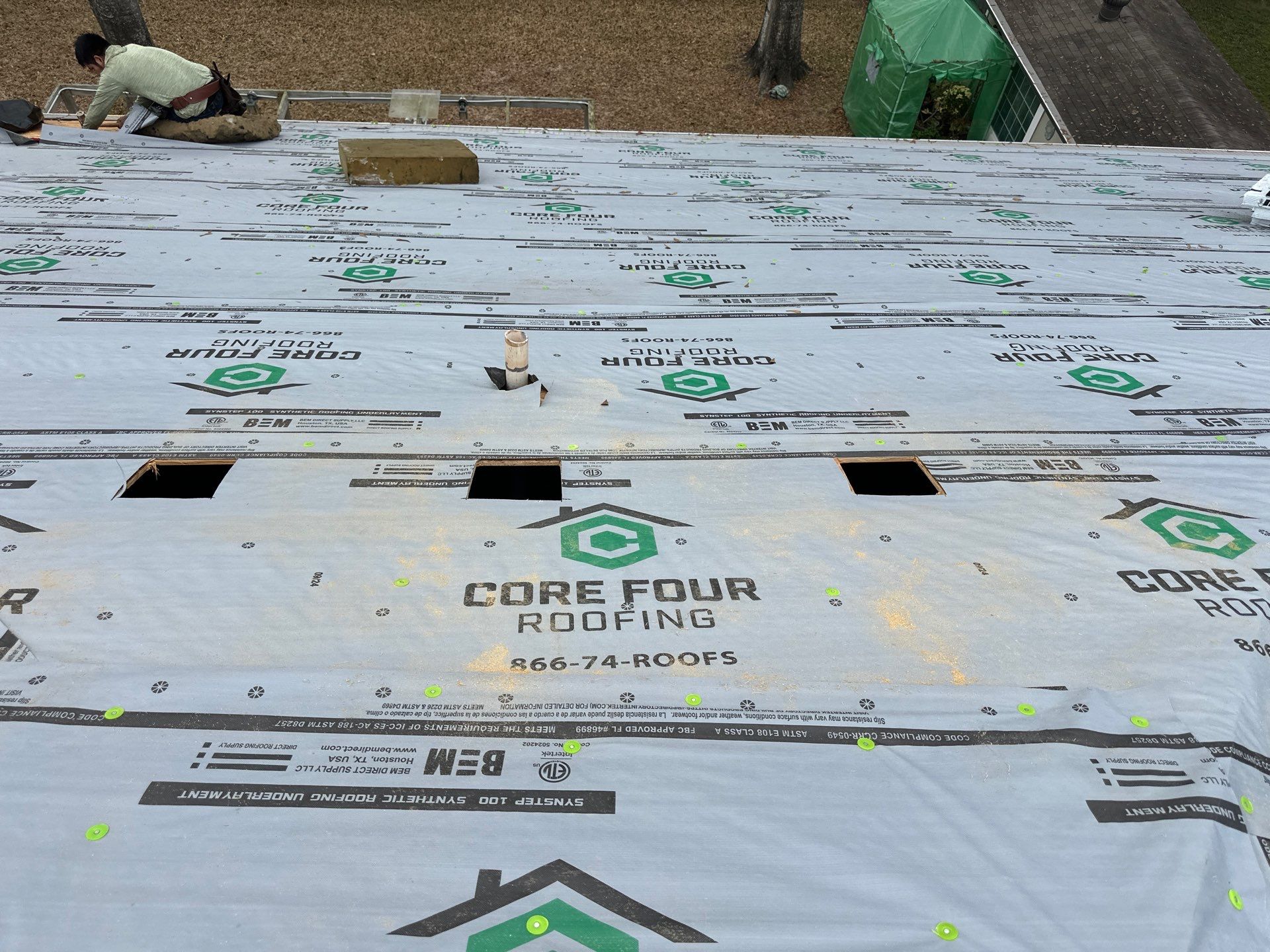 Roof Replacement completed in the Cypress Area! by Core Four Roofing