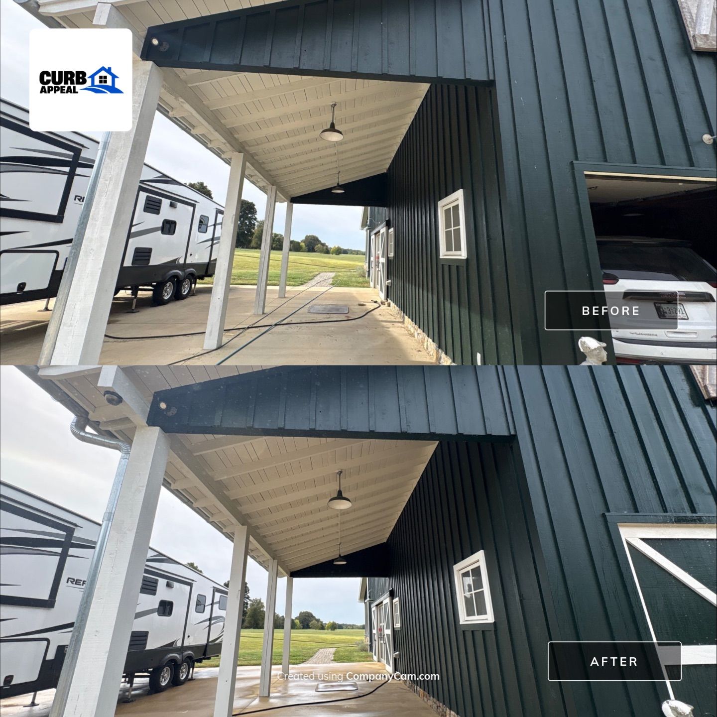 Exterior Siding and Porch Soft Wash in Georgetown, Tennessee by Curb Appeal 
