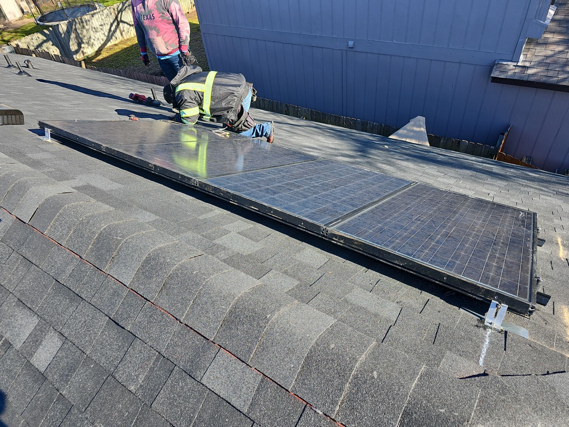 Residential Roofing Installation using Owens Corning Oakridge Onyx Black by DeZign Roofing & Exteriors