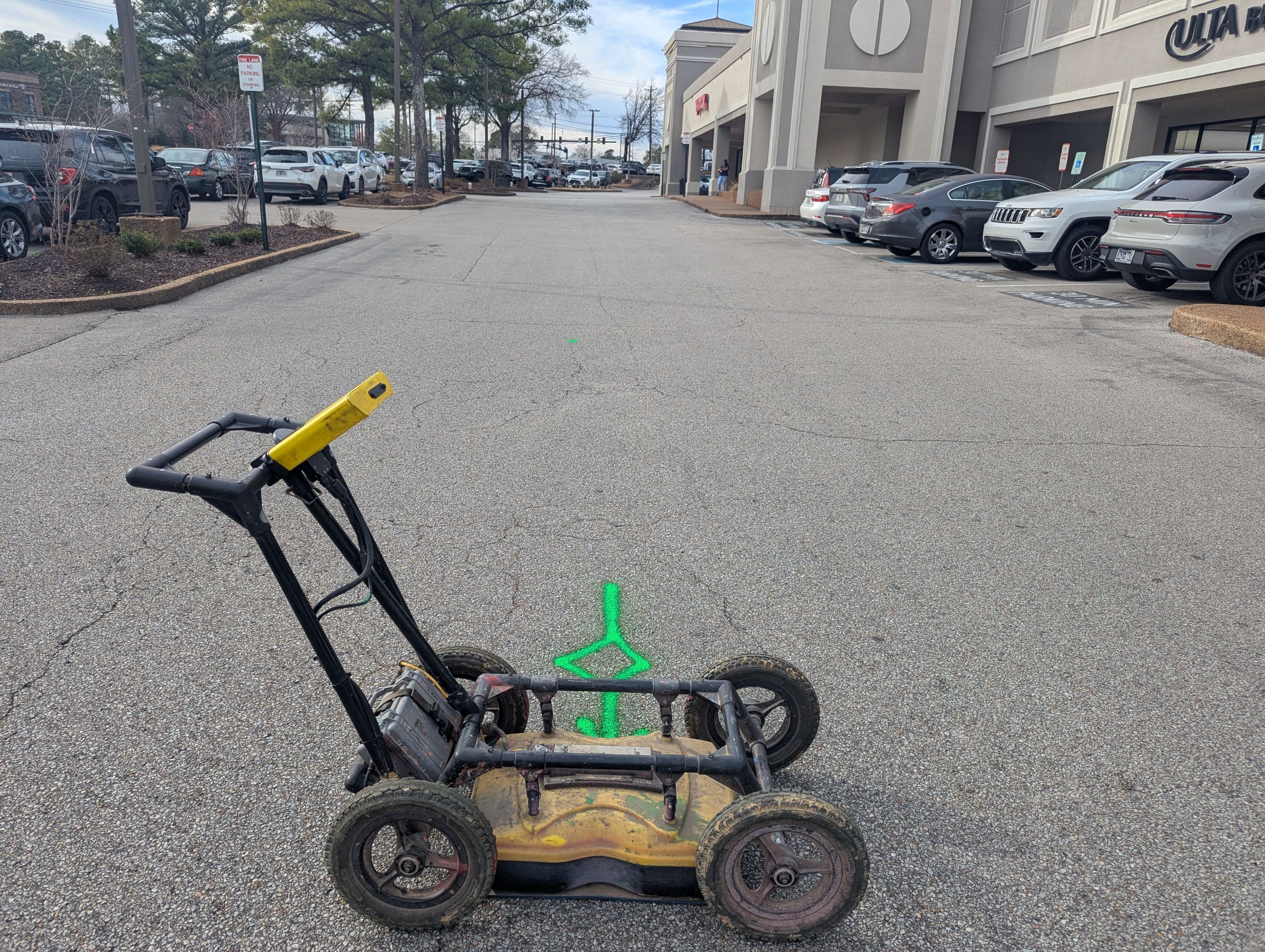 Utility Locating and GPR Mapping at Memphis Commercial Center by Alsip Locating Service, LLC