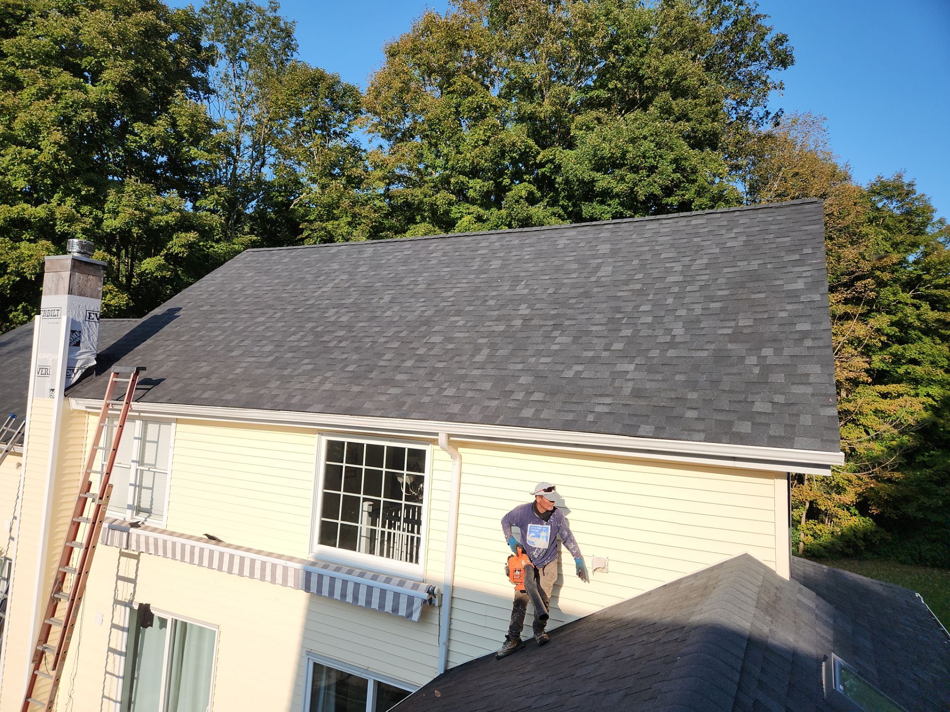 Residential Roofing Installation using Owens Corning TruDefinition Duration AR - Onyx Black by A Plus Exterior