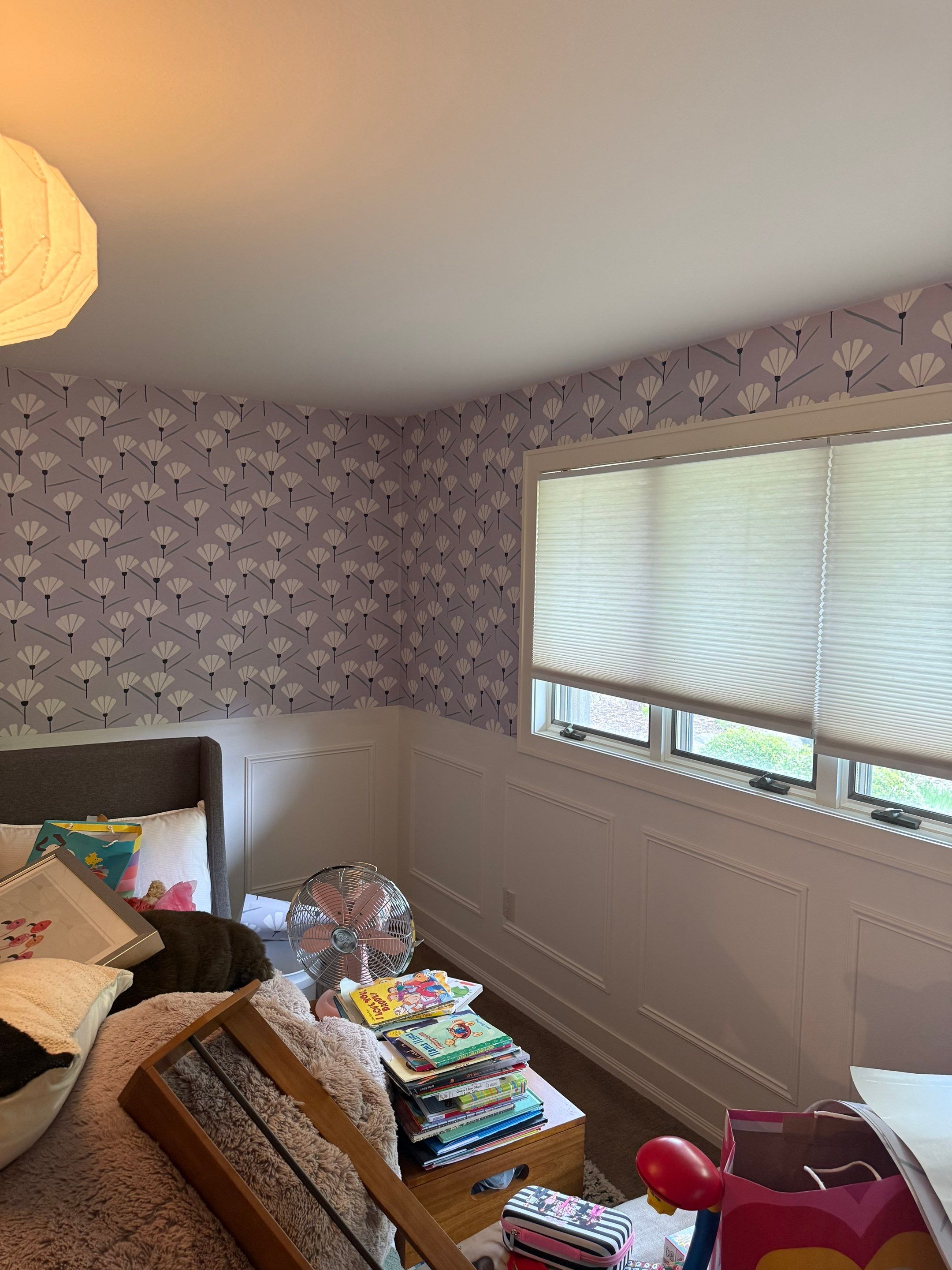 Sioux Falls Interior Painting with Custom Wainscoting and Decorative Wallpaper by Select Painting, Coatings & Garage Cabinets