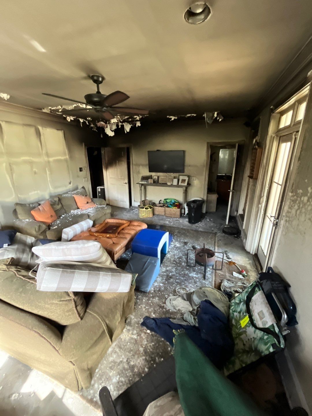 Fire mitigation with structure clean by EAS Environmental, LLC.