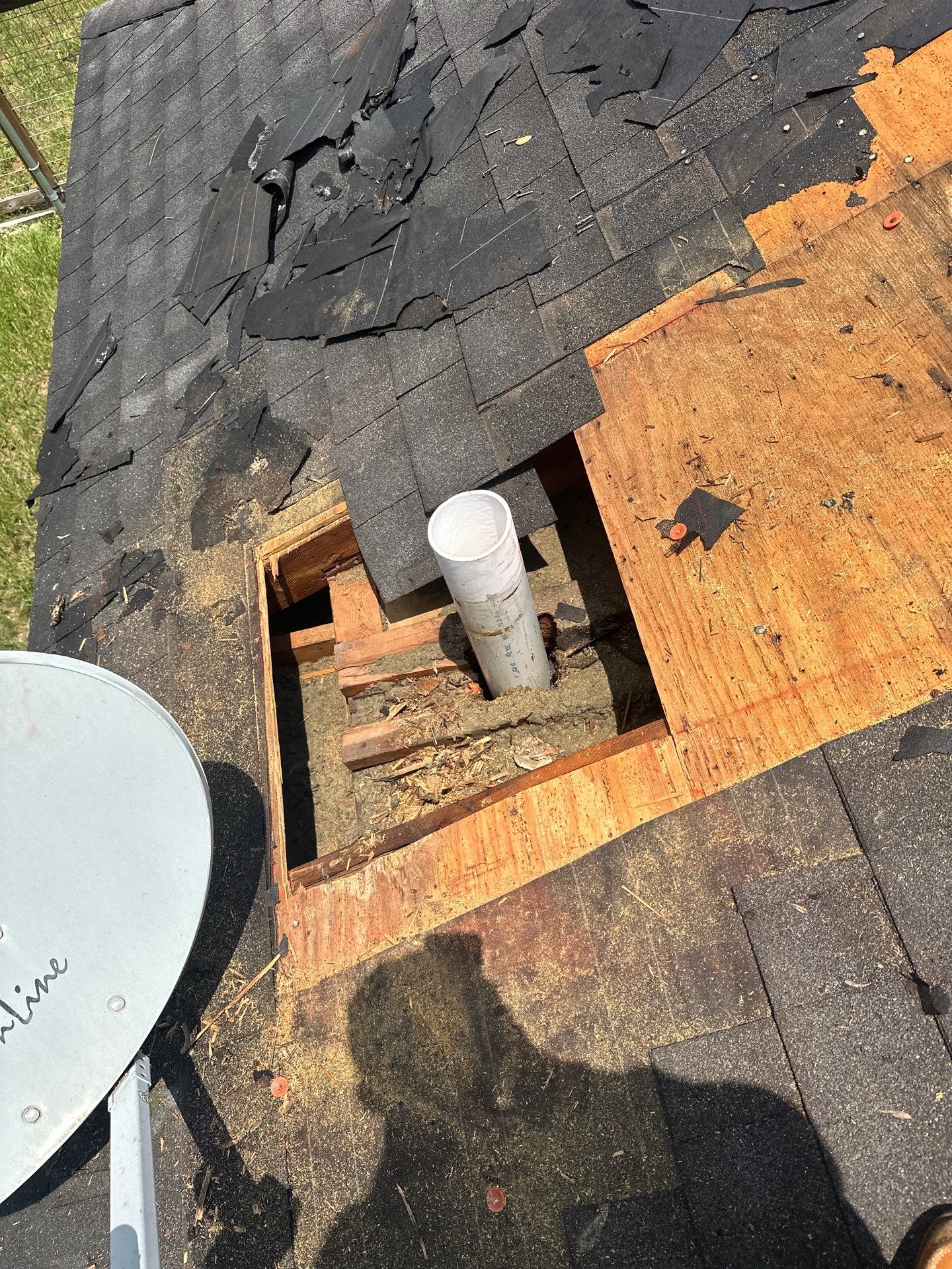 Hail Damage using Owen's Corning Duration (Lifetime) Shingles by Roof Repair Company