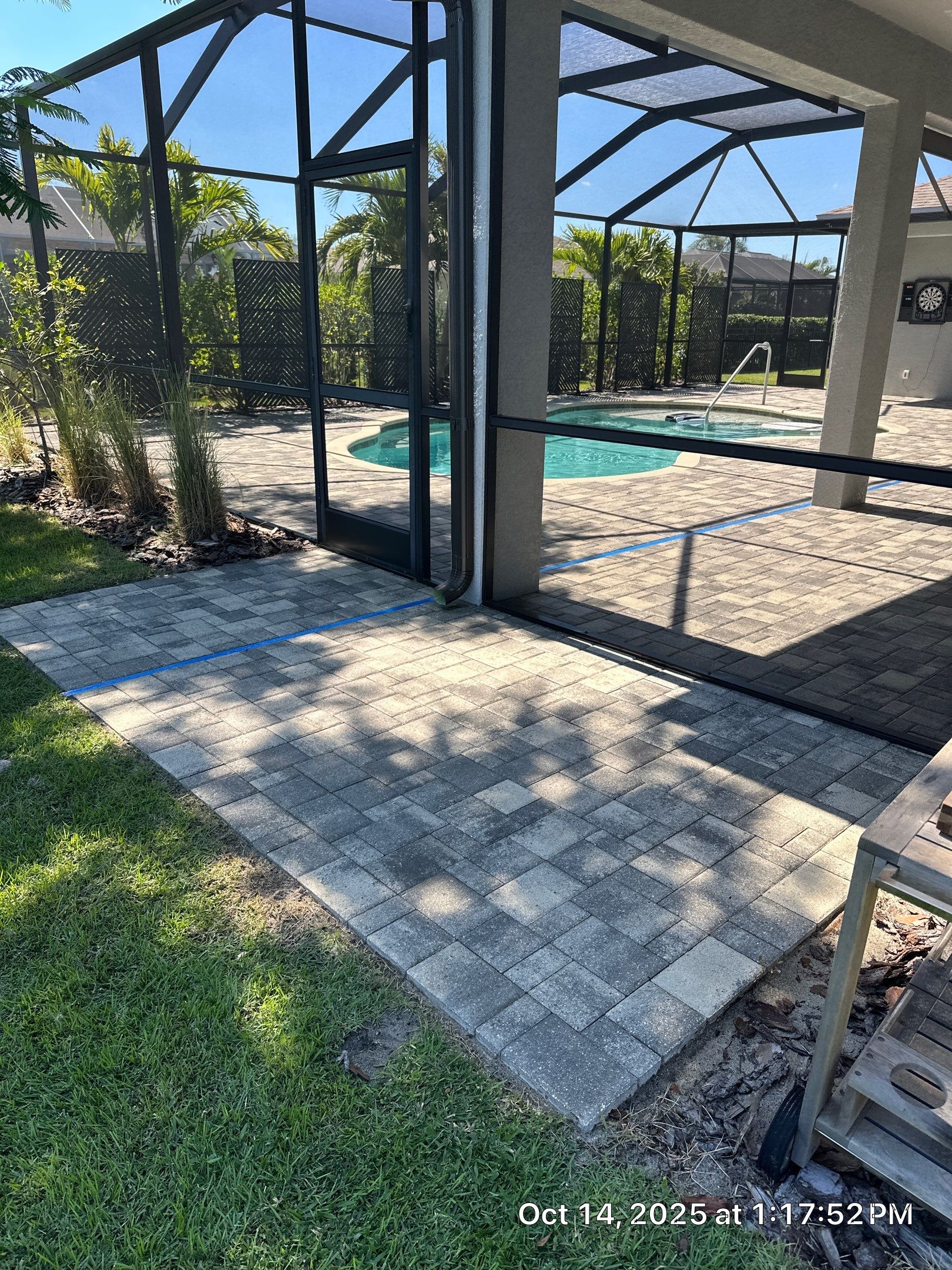 Residential Paver Sealing for Driveway and Pool Deck in La Paloma Sun City Center by Supreme Paver Experts