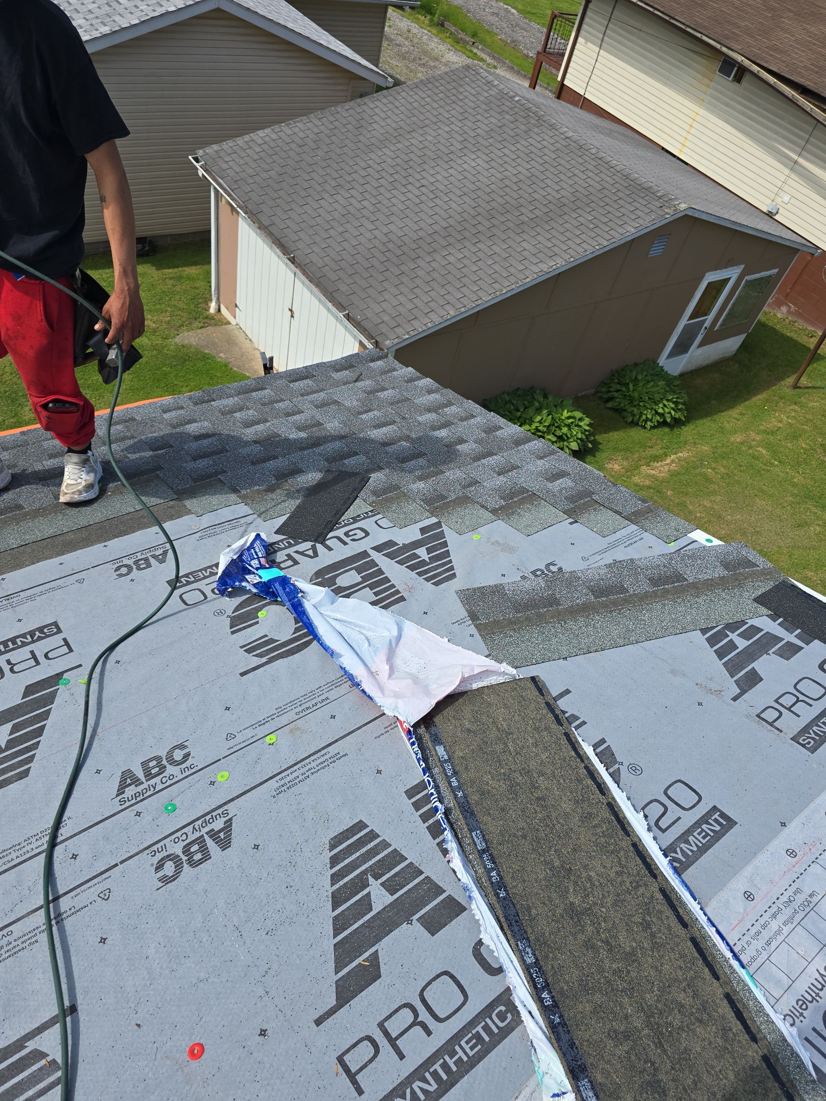 Residential Roofing Installation using GAF Timberline HDZ Pewter Gray by Rainstoppers Roofing