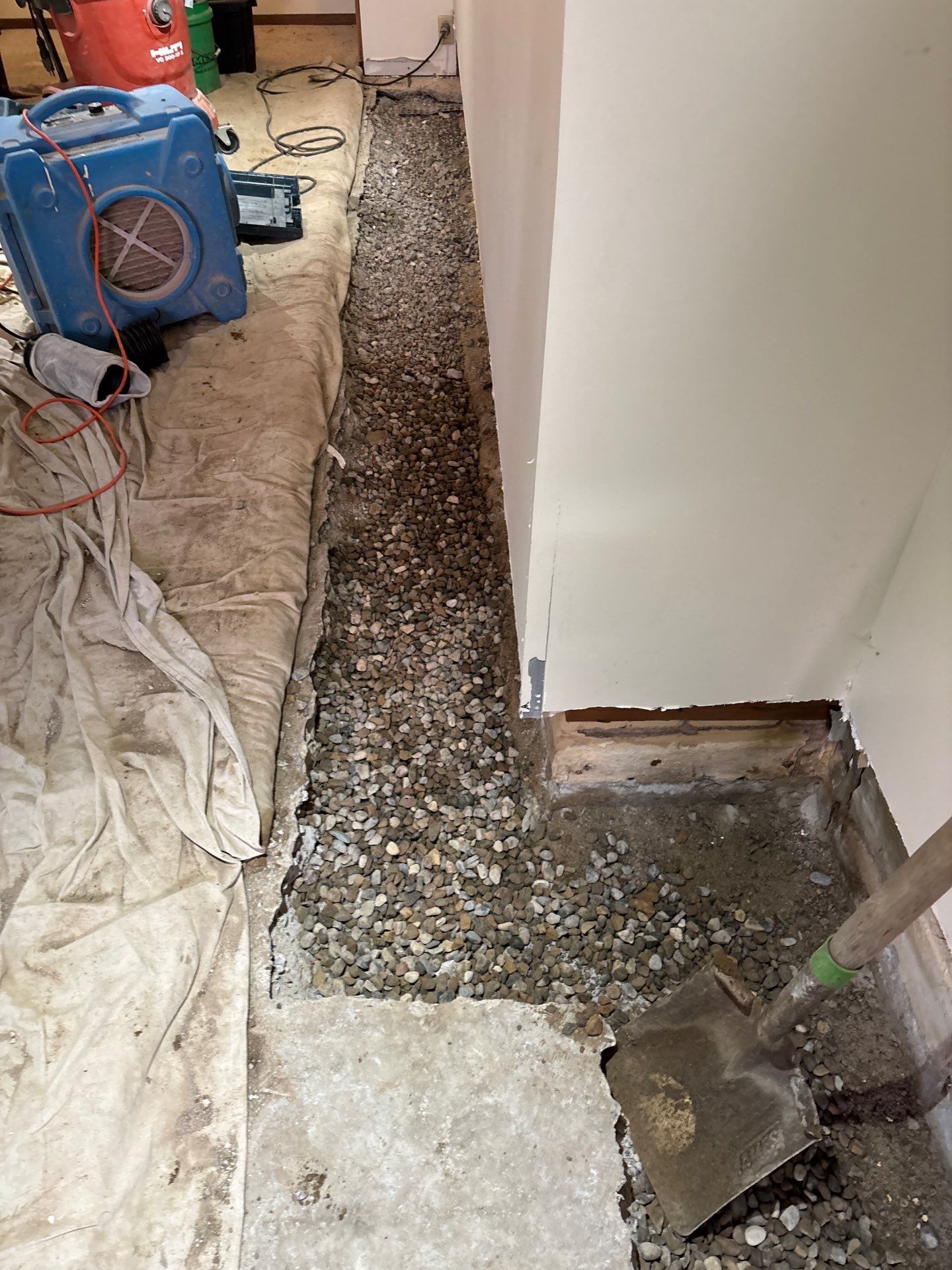 Completing the Connection for Lisa's Drain Tile System by Waterproofing Northeast
