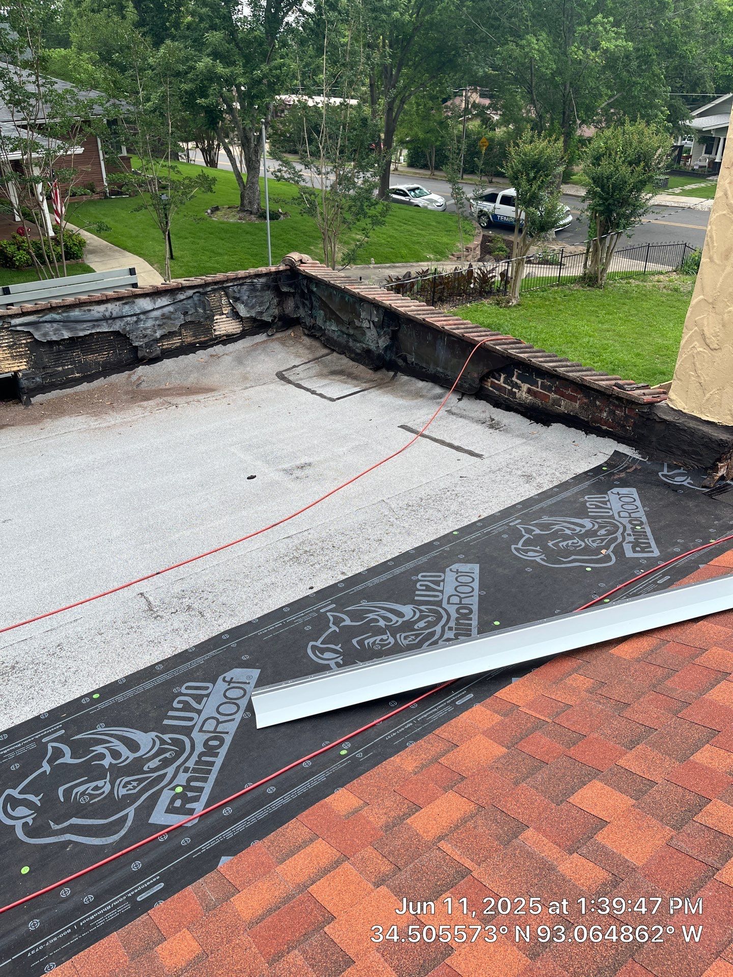 Asphalt Shingle and Flat Roof Replacement in Hot Springs by Temple Roofing and Exteriors