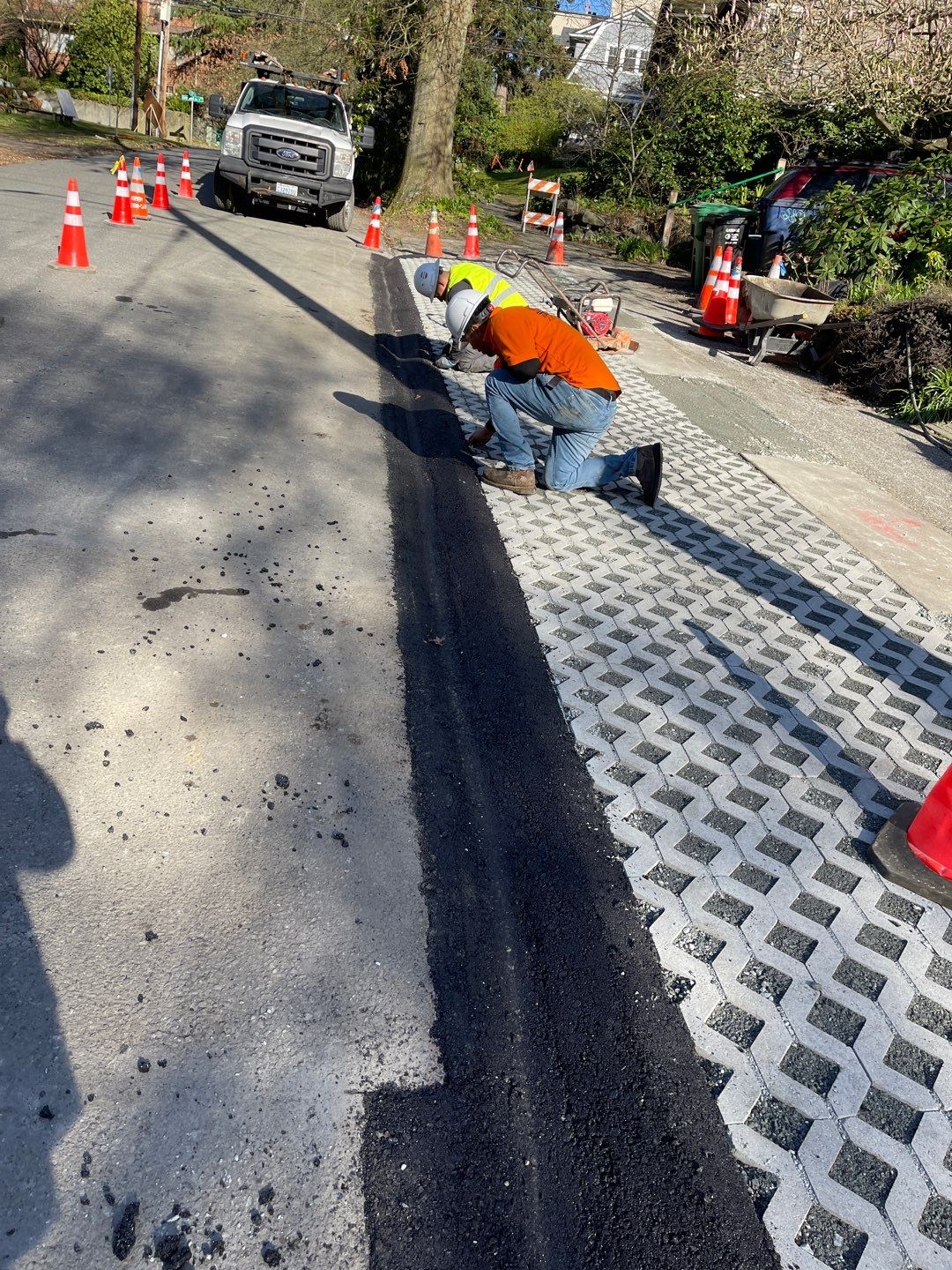 Russell | Turfstone Pavers Driveway  by Jireh Asphalt & Concrete Inc 