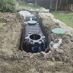 Septic System Installation with Aeration and Chamber Drainage