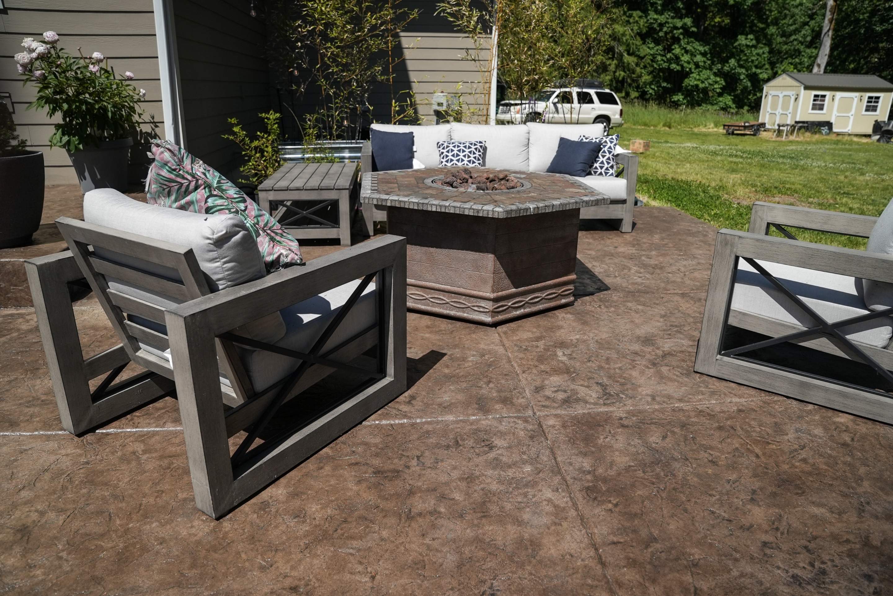 Mandy | Stamped Concrete Patio & Driveway by Jireh Asphalt & Concrete Inc 