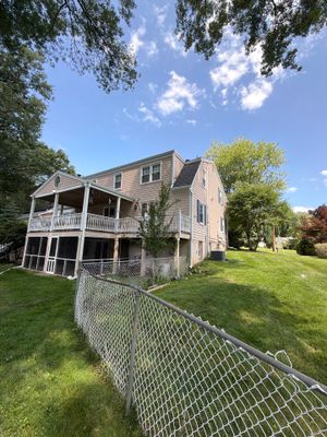 Gutter Cleaning in Morris Plains, NJ — Gallo Bros job photo