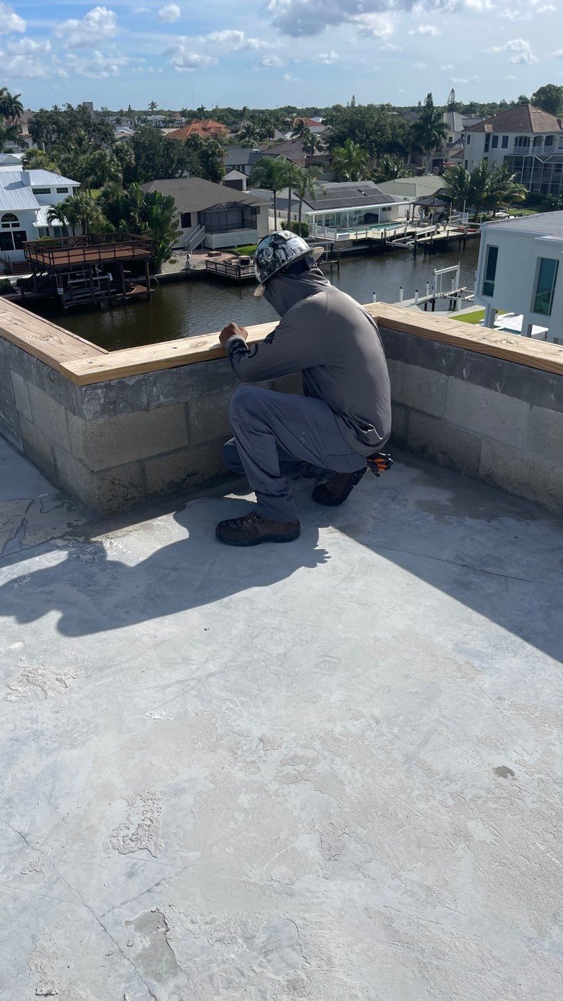 Residential Install of Flat TPO by International Roofing