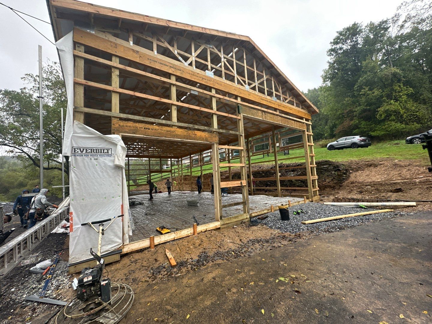 Large Garage Build by Bec Construction Llc