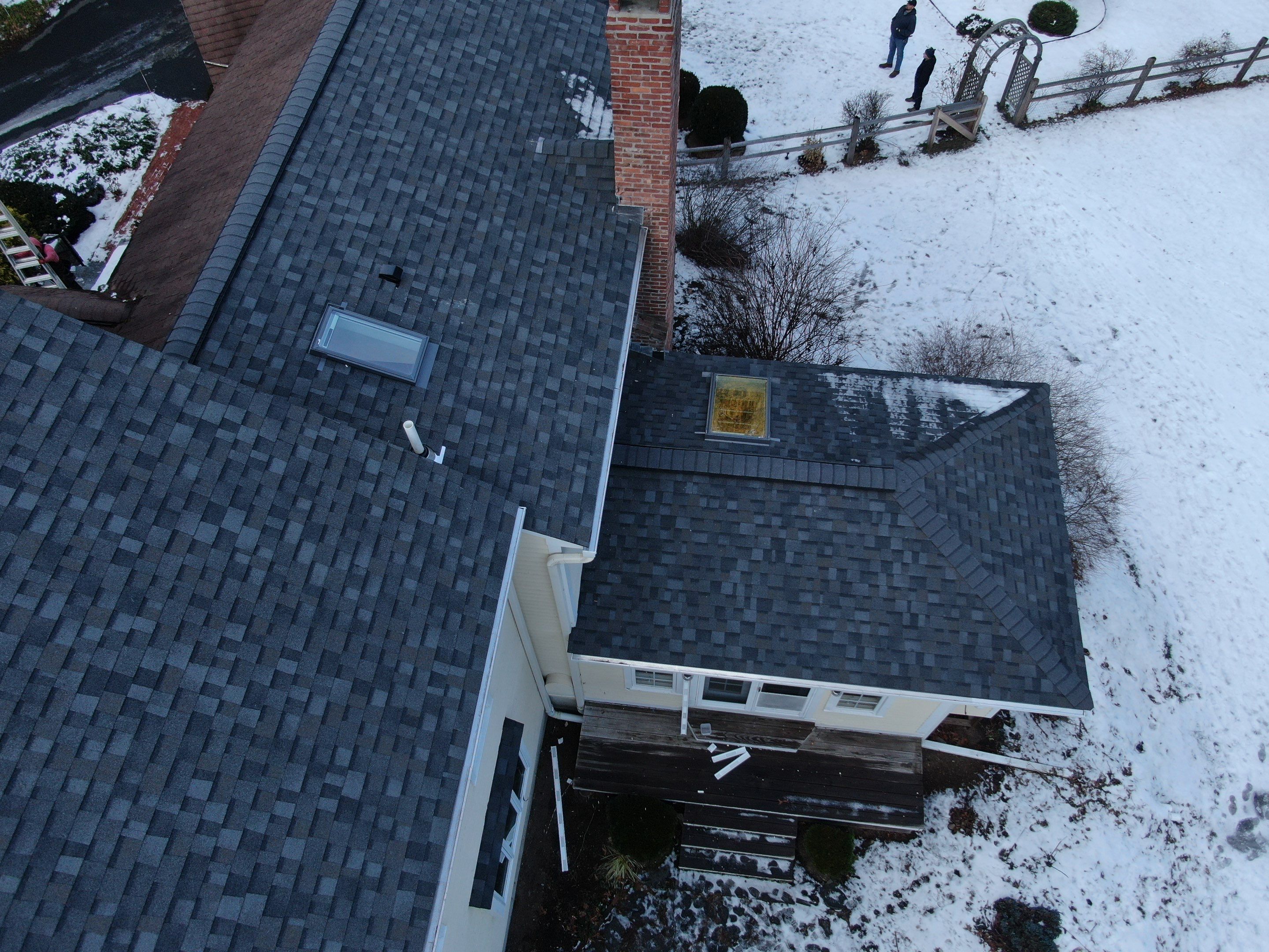 Full Roof Replacement + 5 New Velux Skylights with Relocation — Carlisle, MA by Mighty Dog Roofing of Greater Middlesex County