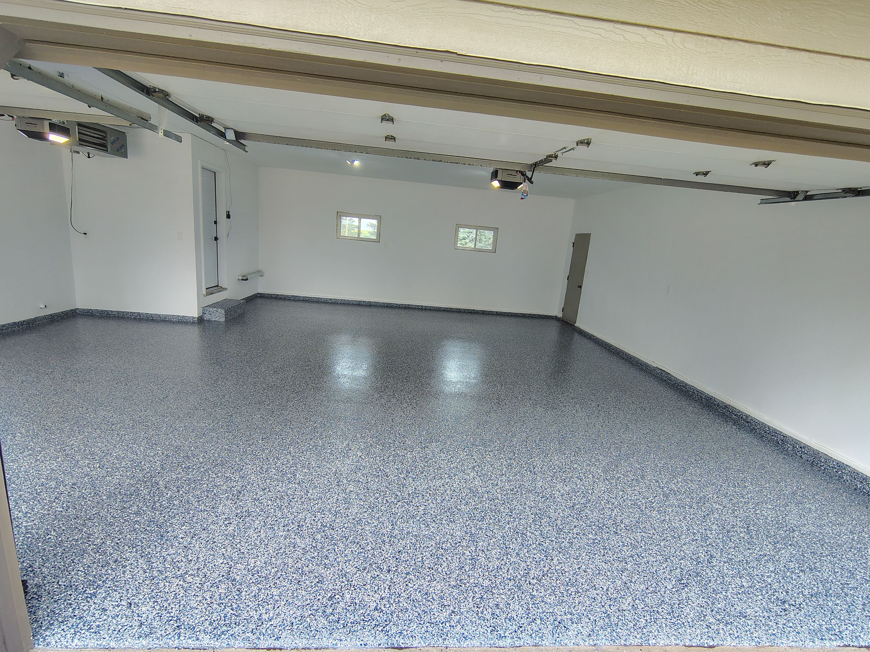 Hartford Garage Concrete Coating With Orbit Flake Finish by Select Painting, Coatings & Garage Cabinets