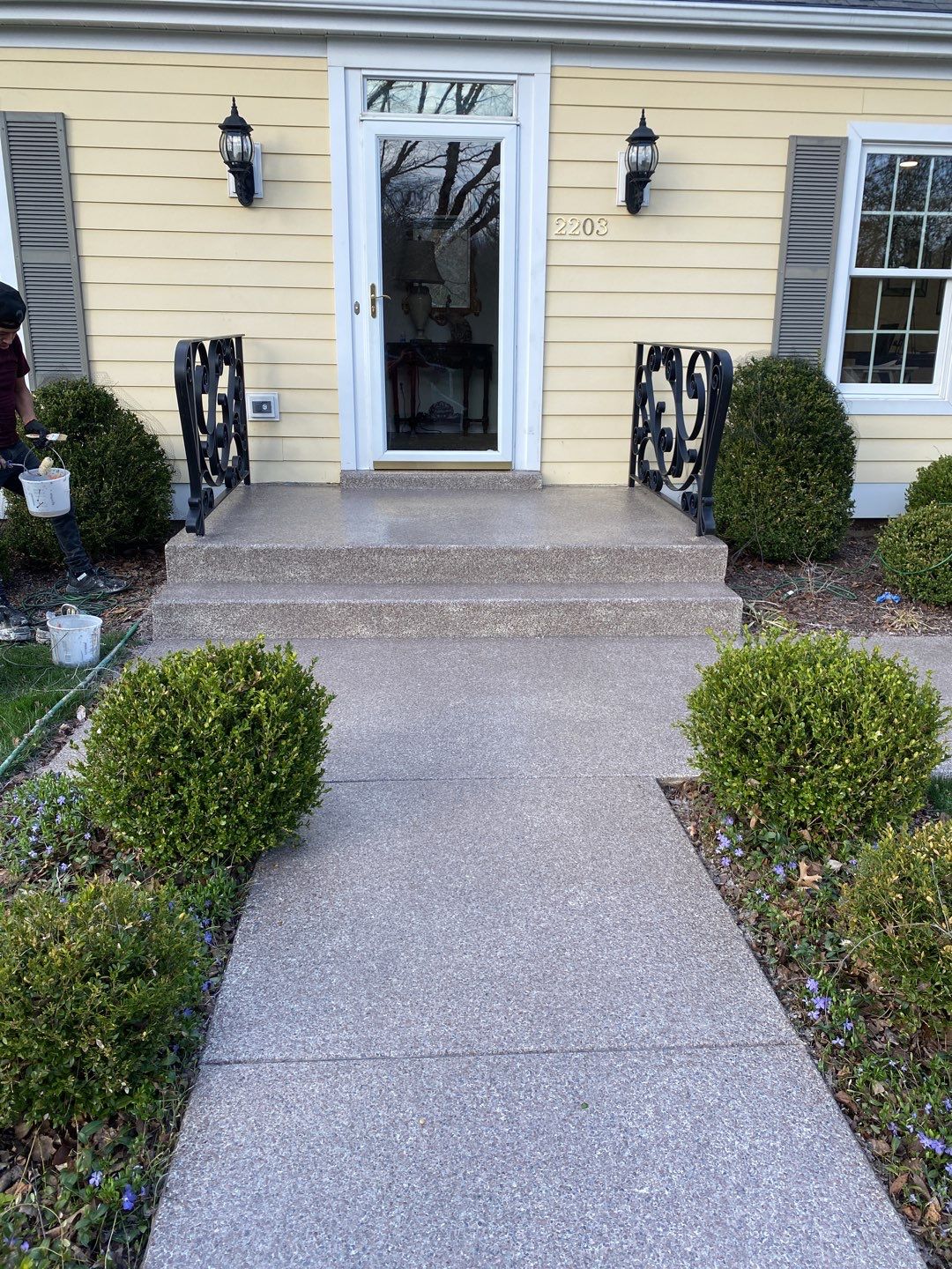 Large Patio + Garage Project in Pittsburgh by Floors in a Day, Inc