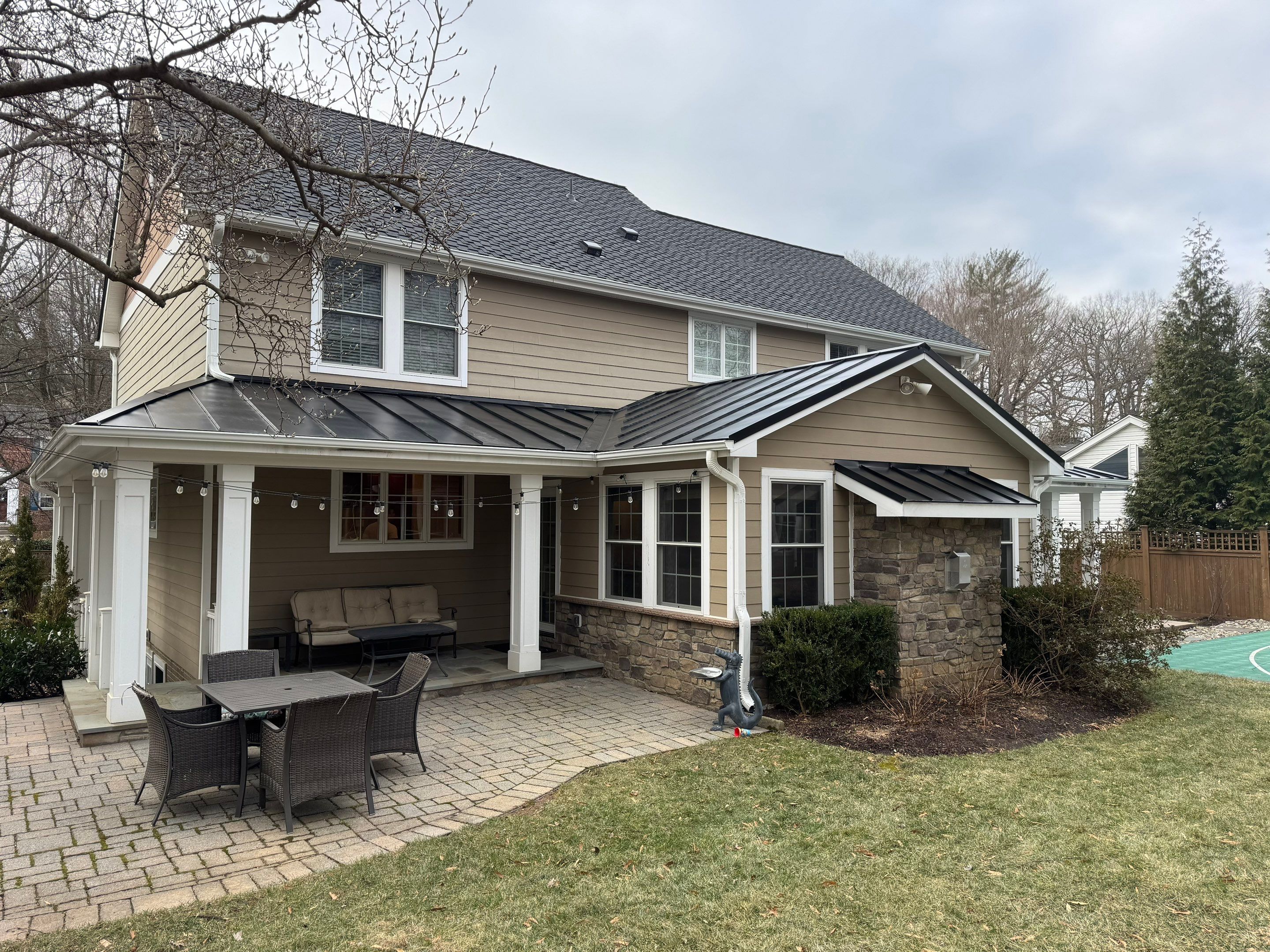 Storm Damage Restoration using CertainTeed Presidential Algae-Resistant Charcoal by USA Storm Roofing and Construction Group